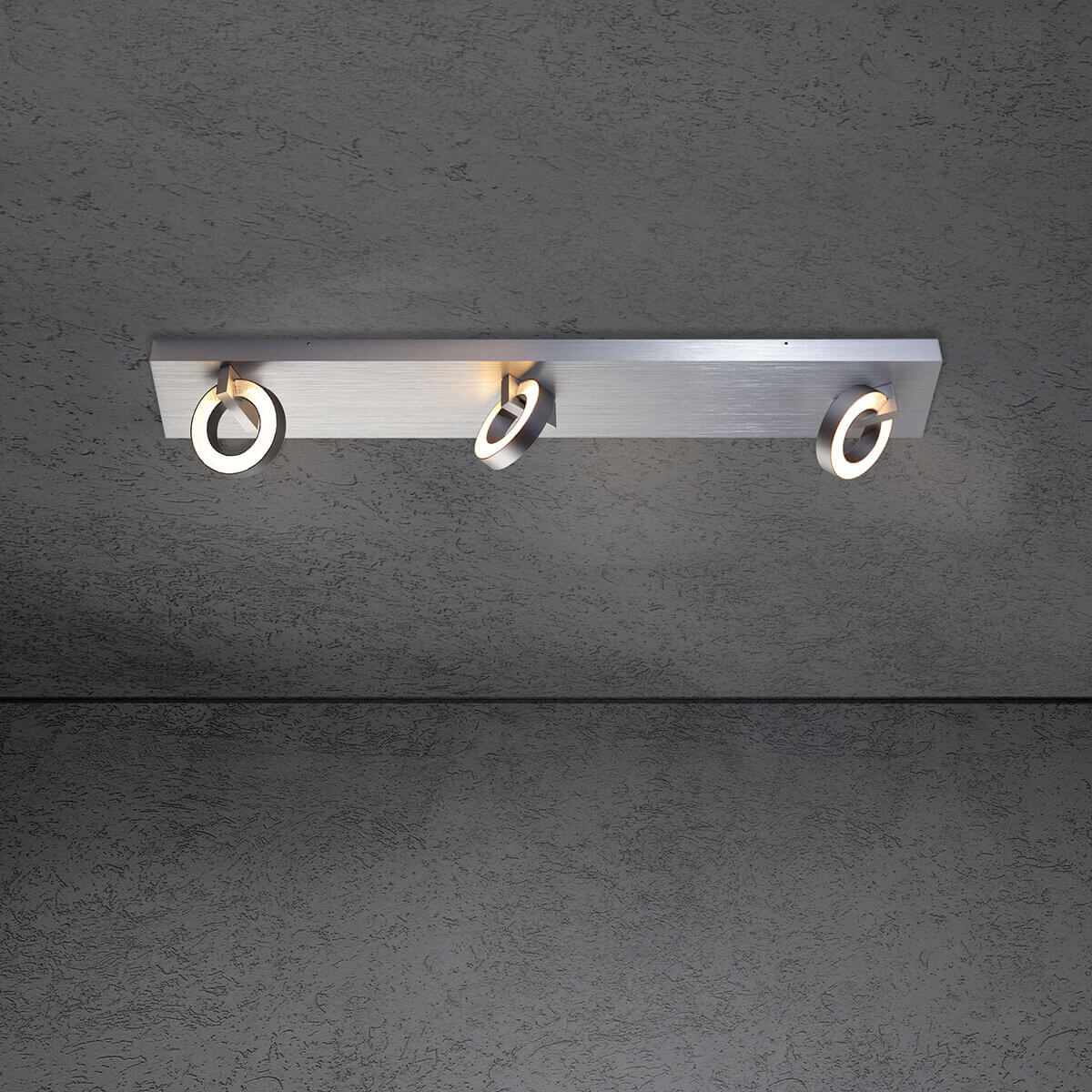 Alu geschliffen / anthrazit eloxal