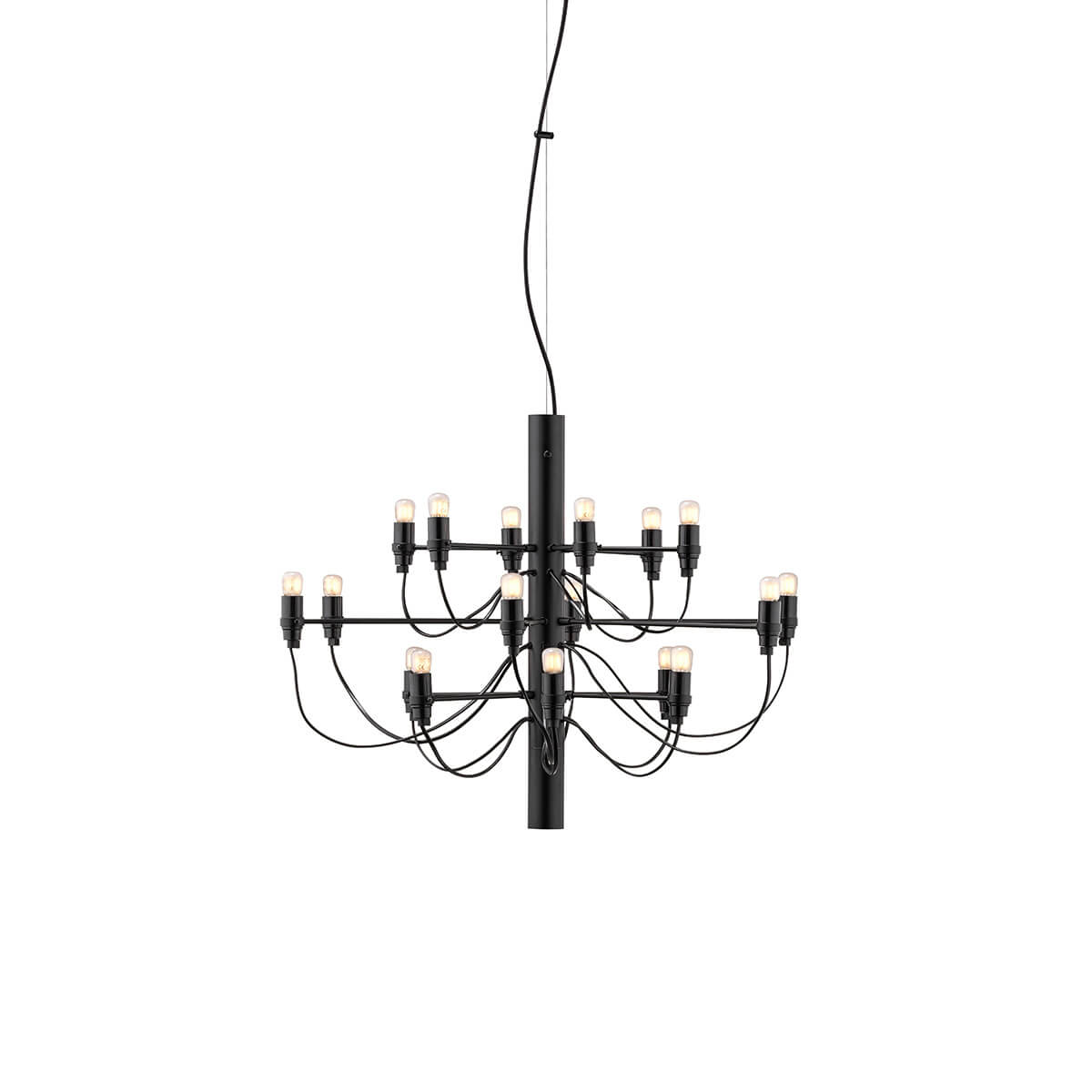 Flos 2097/18 Pendelleuchte, inkl. LED 2700 K frosted, schwarz matt (©Piero Fasanotto)