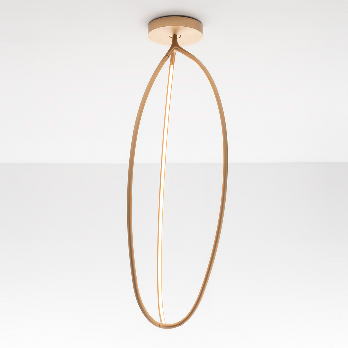 Artemide Arrival LED Soffitto, App-kompatibel, Höhe: 130,1 cm, Gold