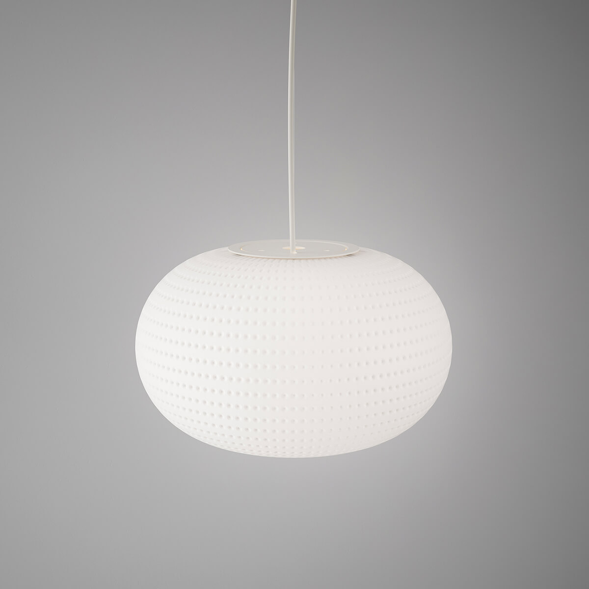 Fontana Arte Bianca Pendelleuchte, Ø: 16 cm, weiß satiniert