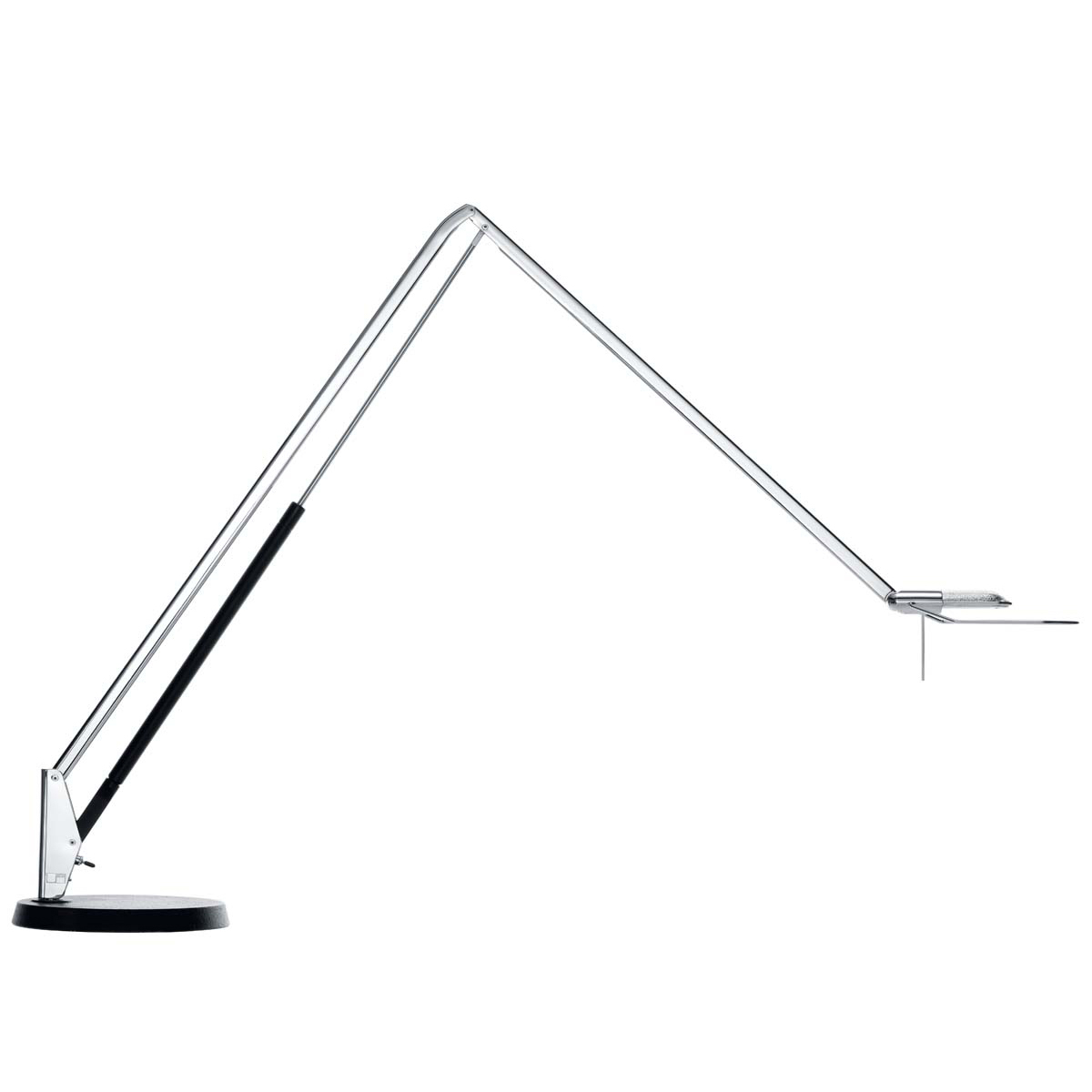Belux Lifto-40 LED Tischleuchte, Chrom, Fuß: schwarz