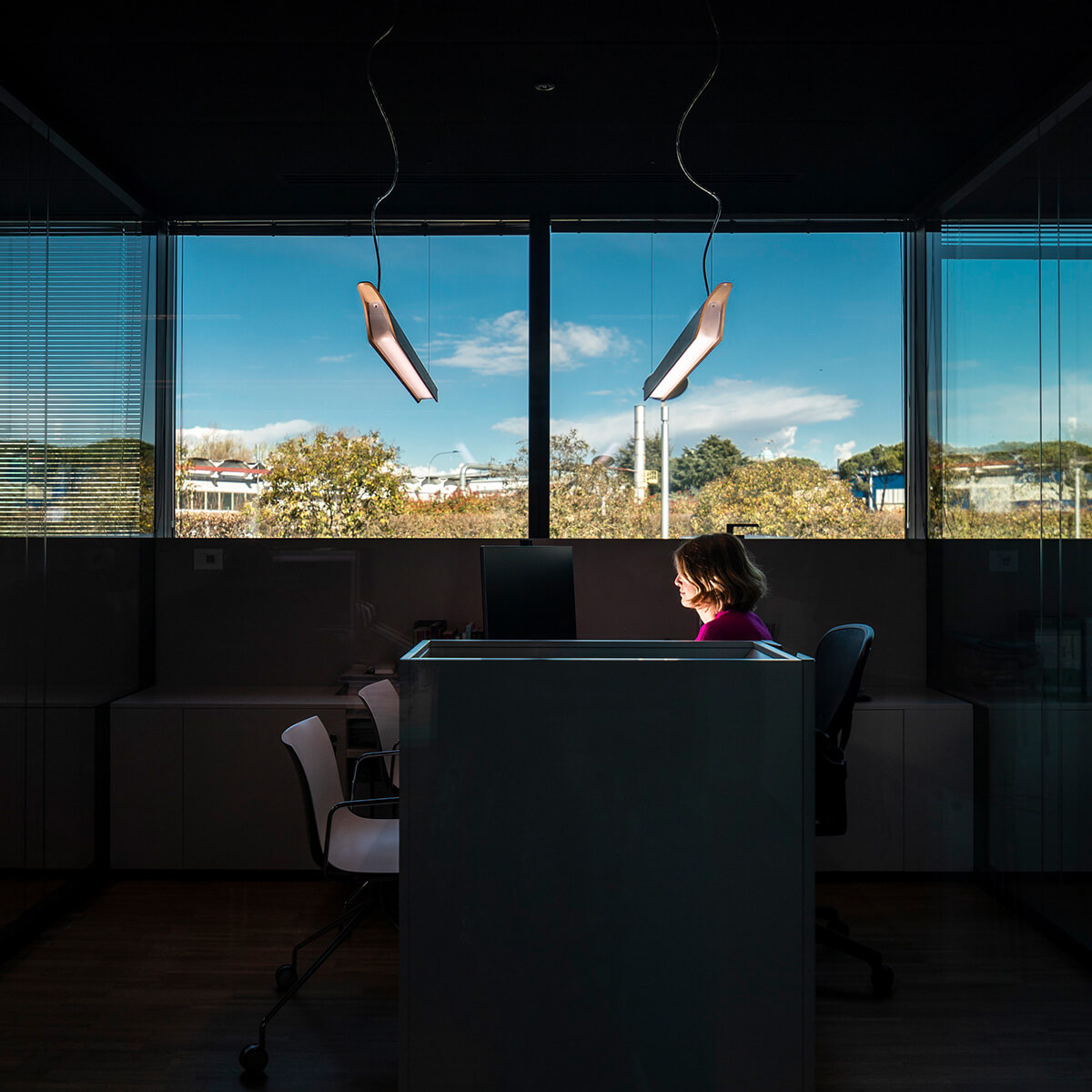 Foscarini Troag Media LED Sospensione, naturale (natur)