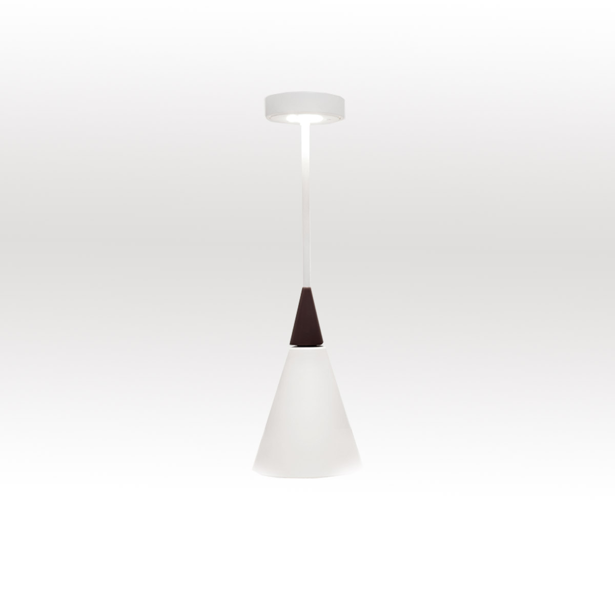 Zava Fenex LED Akkuleuchte, weiß / schwarz
