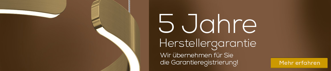 5 Jahre Herstellergarantie auf Occhio Leuchten. Leuchtenland übernimmt die Garantieregistrierung kostenlos!