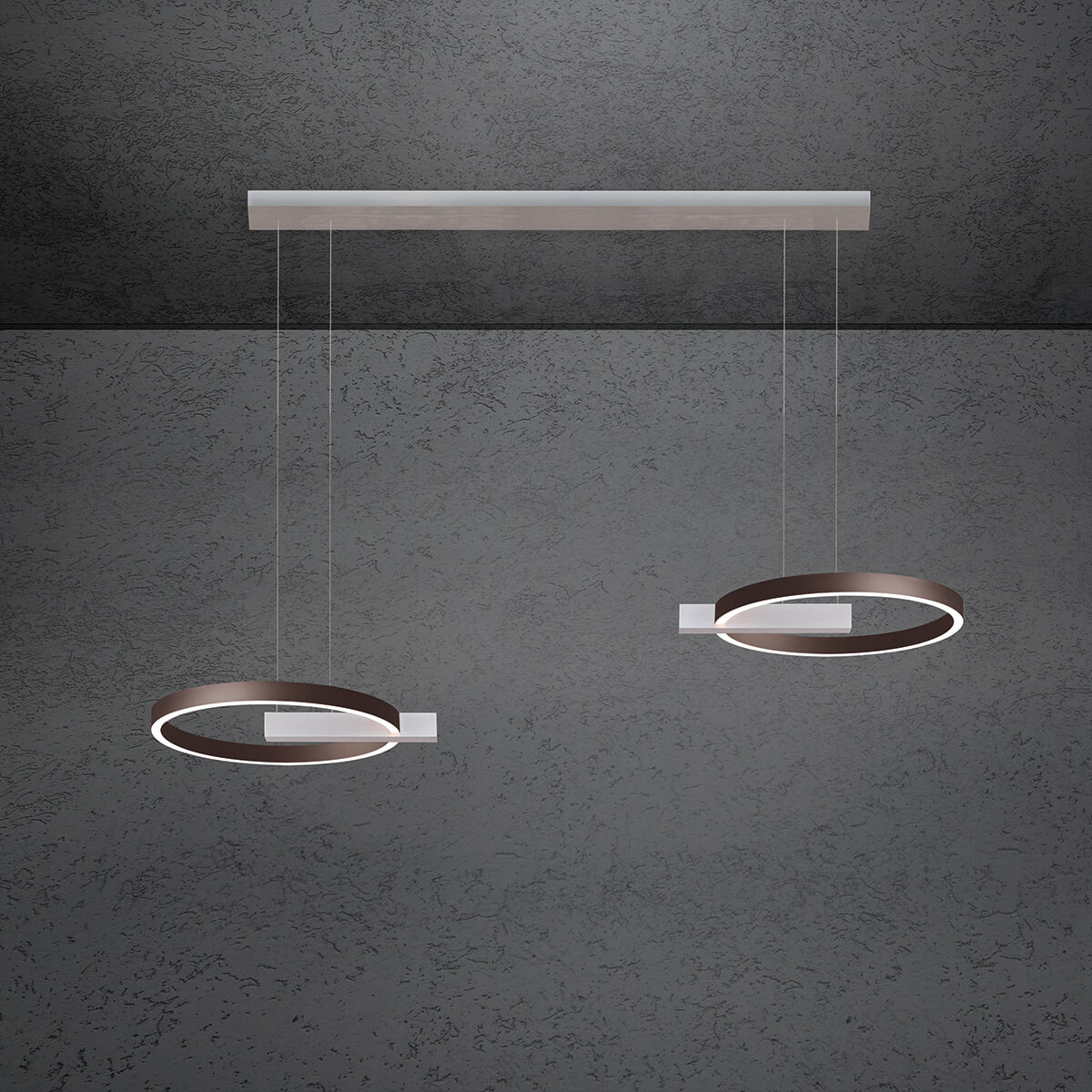 Midnight Double LED Pendelleuchte, Länge: 144 cm