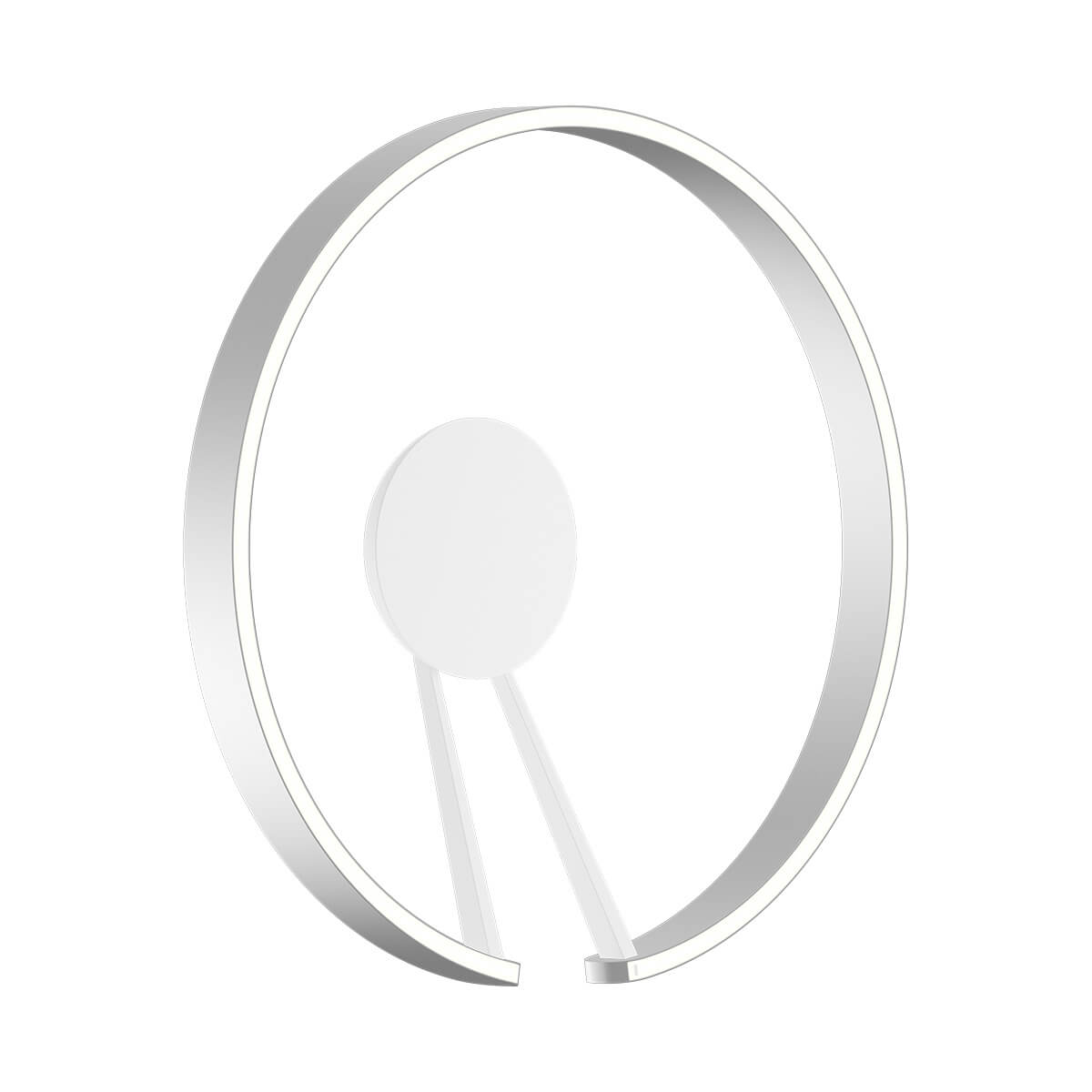 Occhio Mito aura 60 wide LED Wand- / Deckenleuchte, Base: weiß matt, Silber matt