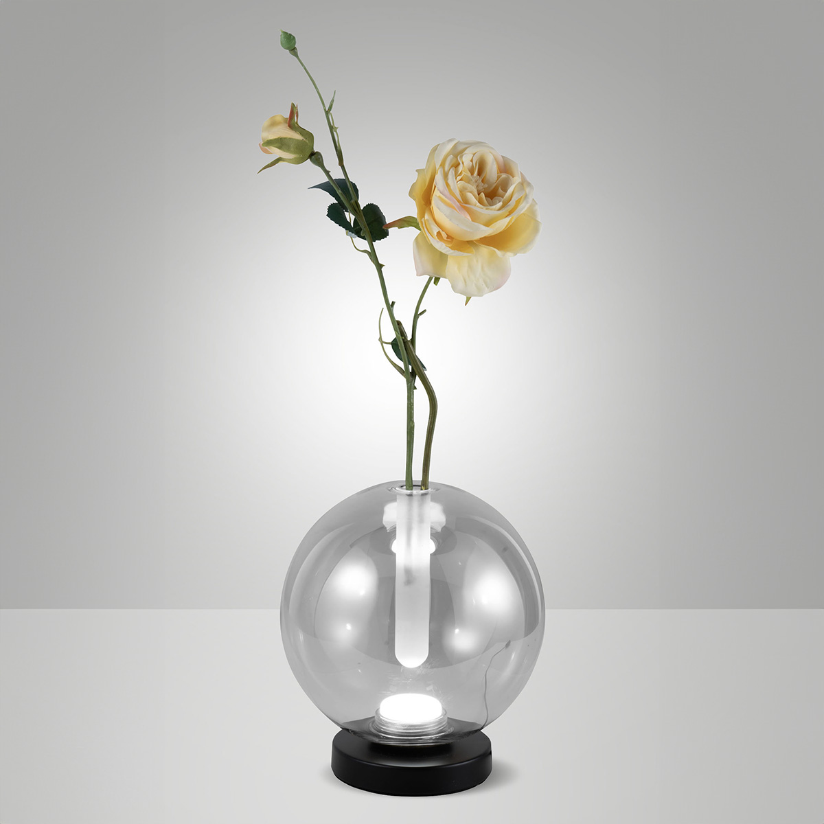 Wengen LED Tischleuchte & Vase