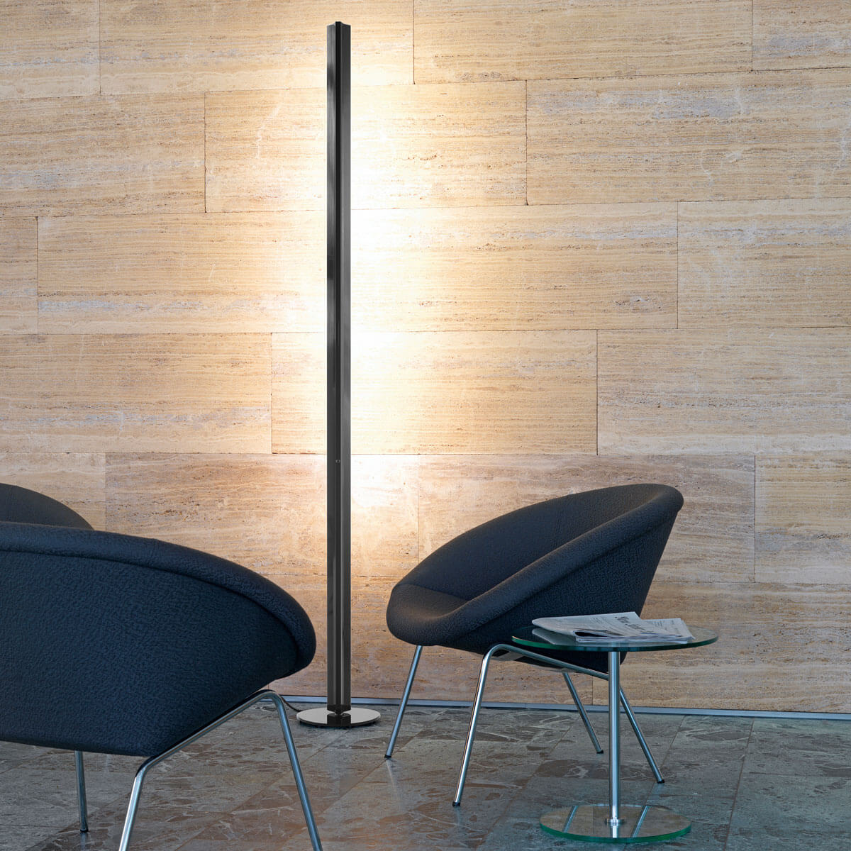 Belux Ypsilon LED Stehleuchte, schwarz
