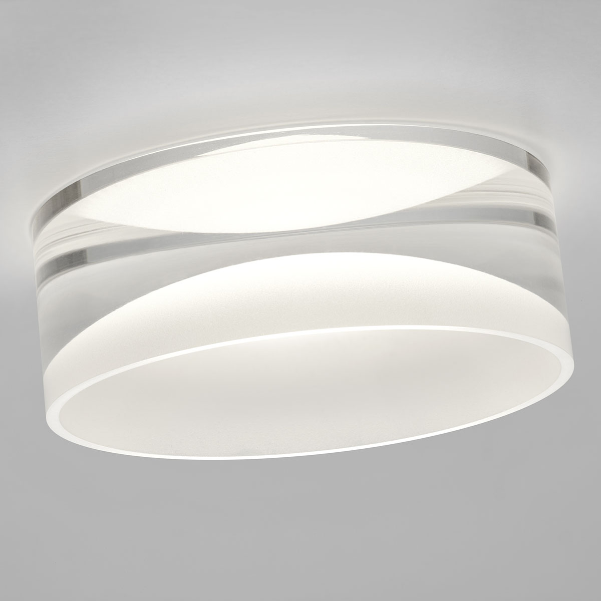 Helestra Ska LED Deckeneinbauleuchte mit Casambi-Modul, Glas teilsatiniert