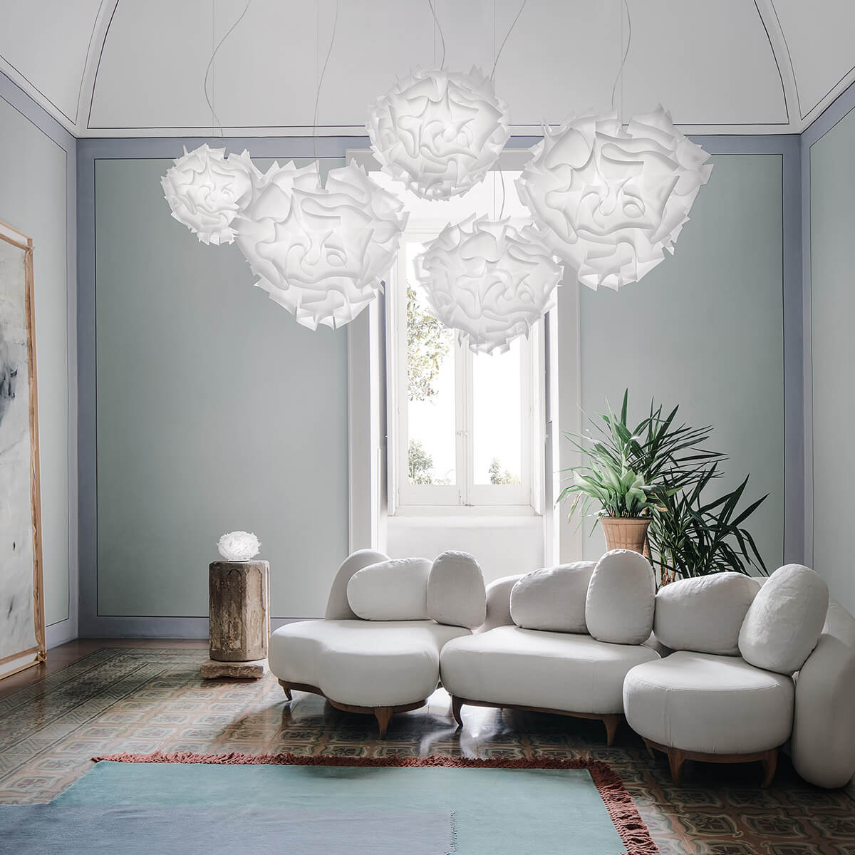 Slamp Veli Suspension Large und Veli Suspension, white (weiß)