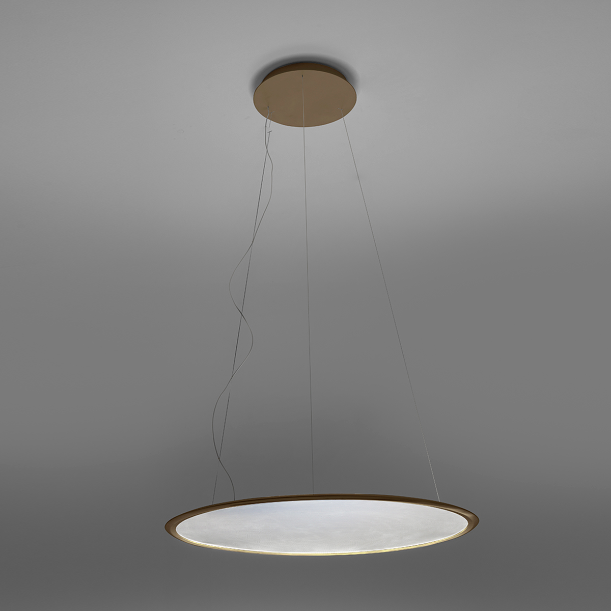 Artemide Design Discovery LED Sospensione, App-kompatibel, Bronze gebürstet