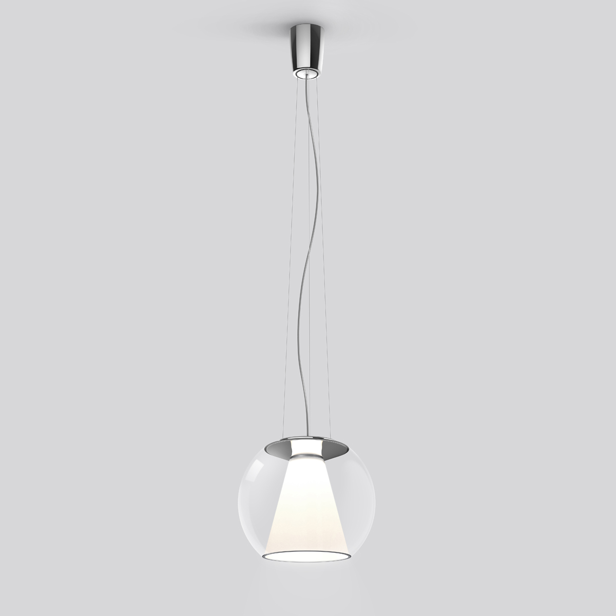 Serien.lighting Draft Suspension Rope S LED Pendelleuchte, Glas klar (©serien.lighting)