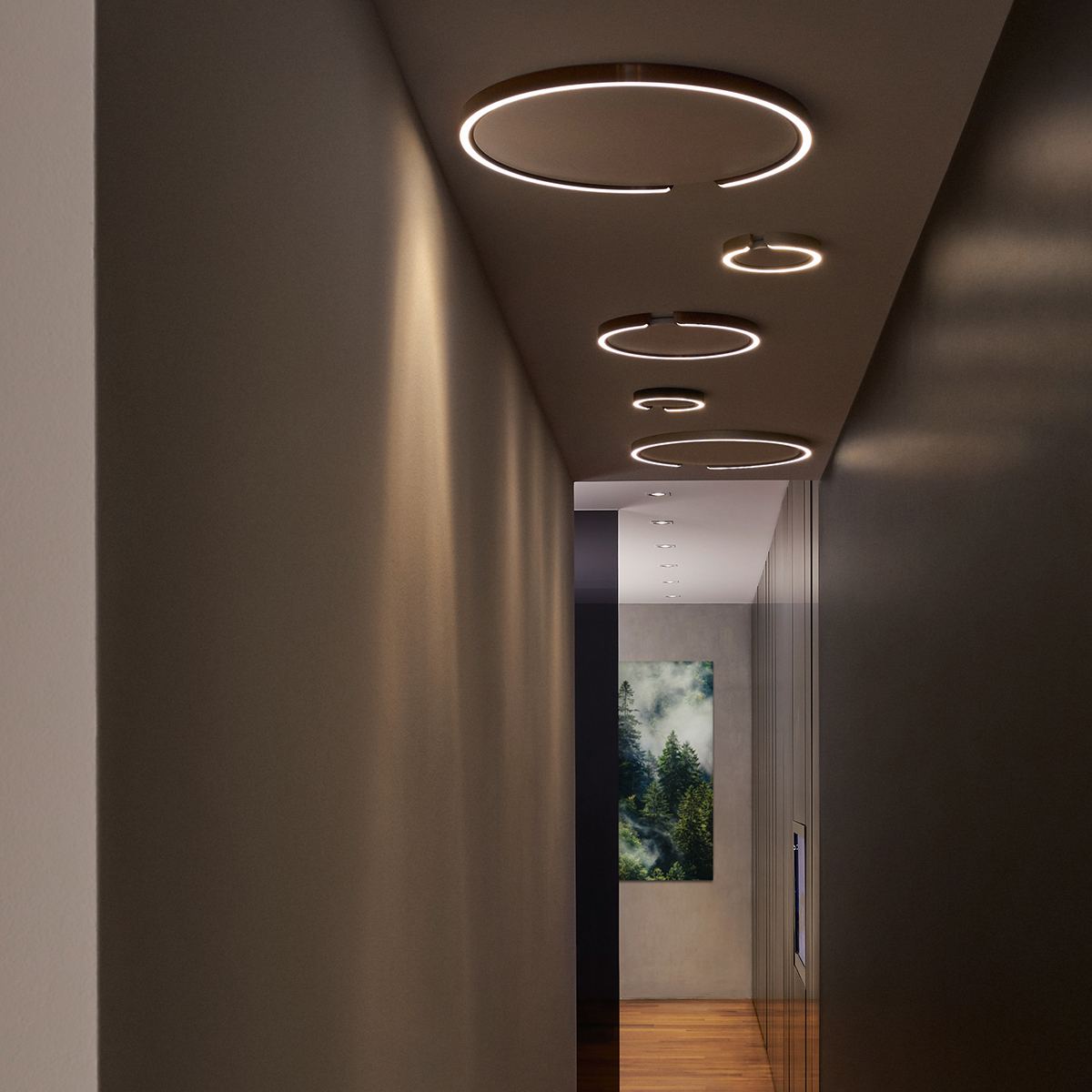Occhio Mito soffitto 40 up "air" narrow LED Deckenleuchte, Roségold, und weitere Leuchten der Mito Kollektion