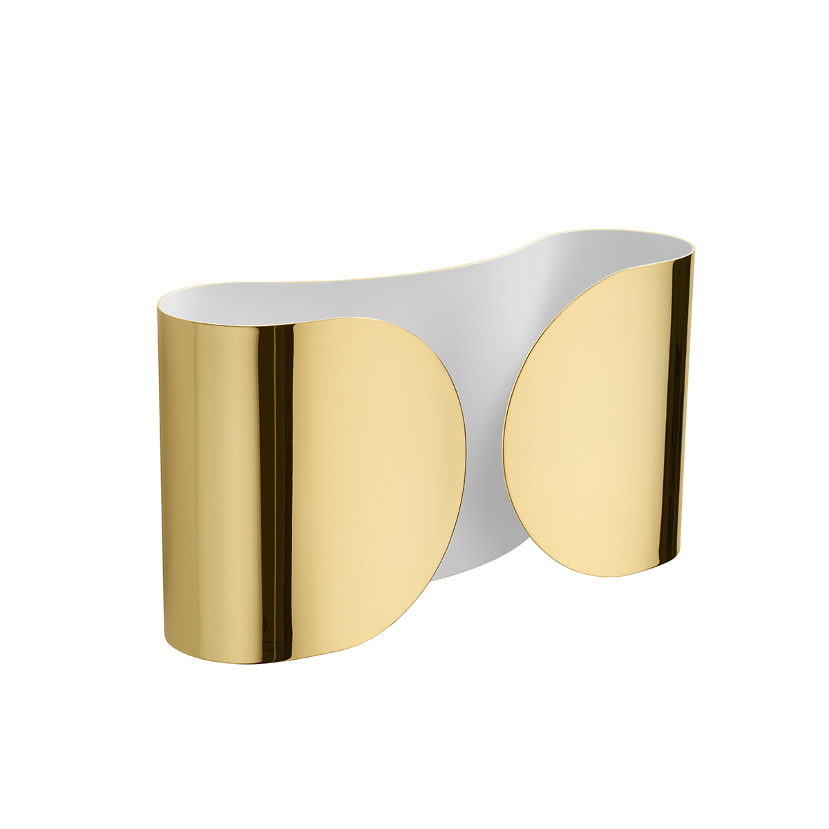 Flos Foglio Wandleuchte, Gold 22 Karat (ausgeschaltet) (©Piero Fasanotto)