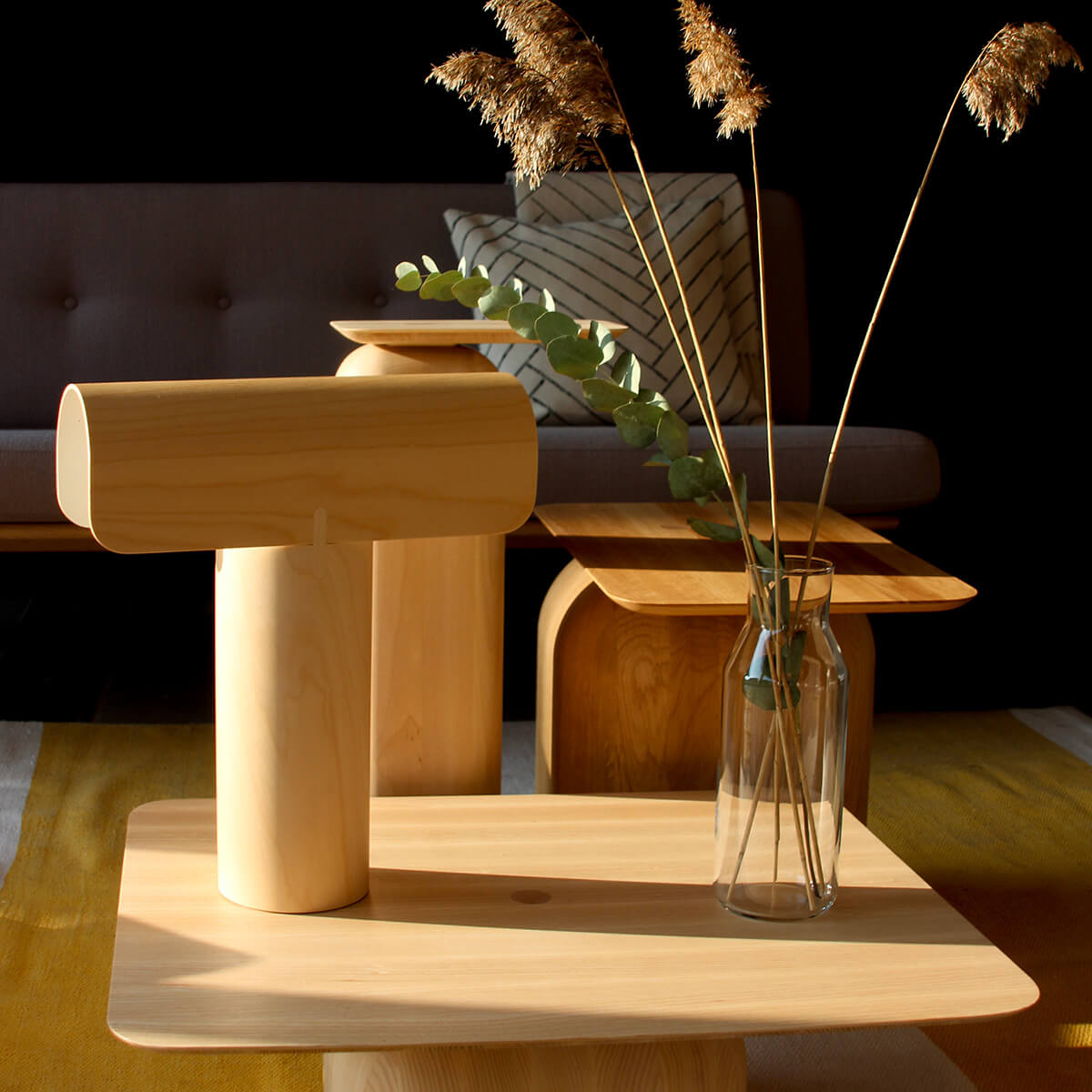 Secto Design Teelo 8020 Tischleuchte, Birke natur