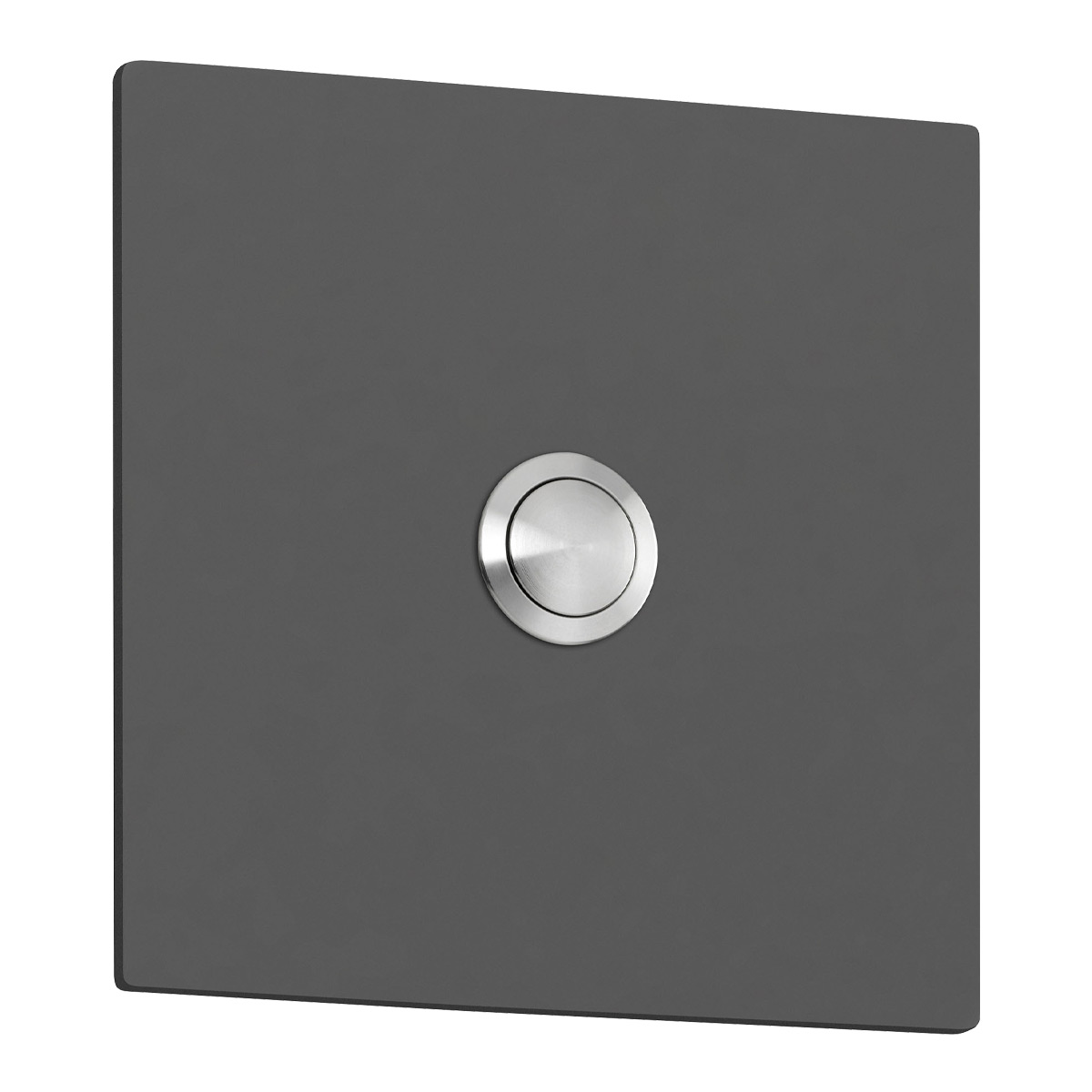 CMD Leuchten 100/104 Anthrazit Klingelknopf Quadrat, 10 x10 cm