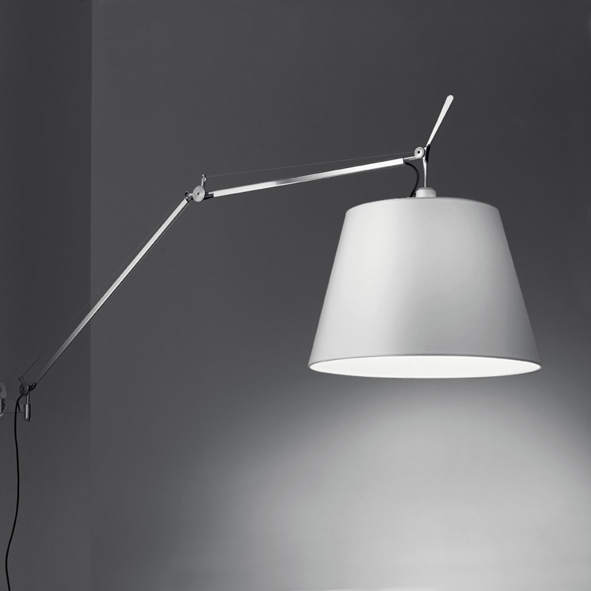 Artemide Tolomeo Mega Parete, Satin, Schirm Ø 42cm