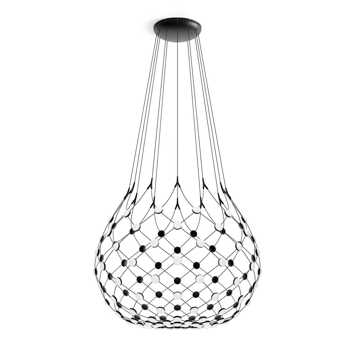 Luceplan Mesh Wireless LED Sospensione, Ø: 100 cm, Kabellänge: 500 cm