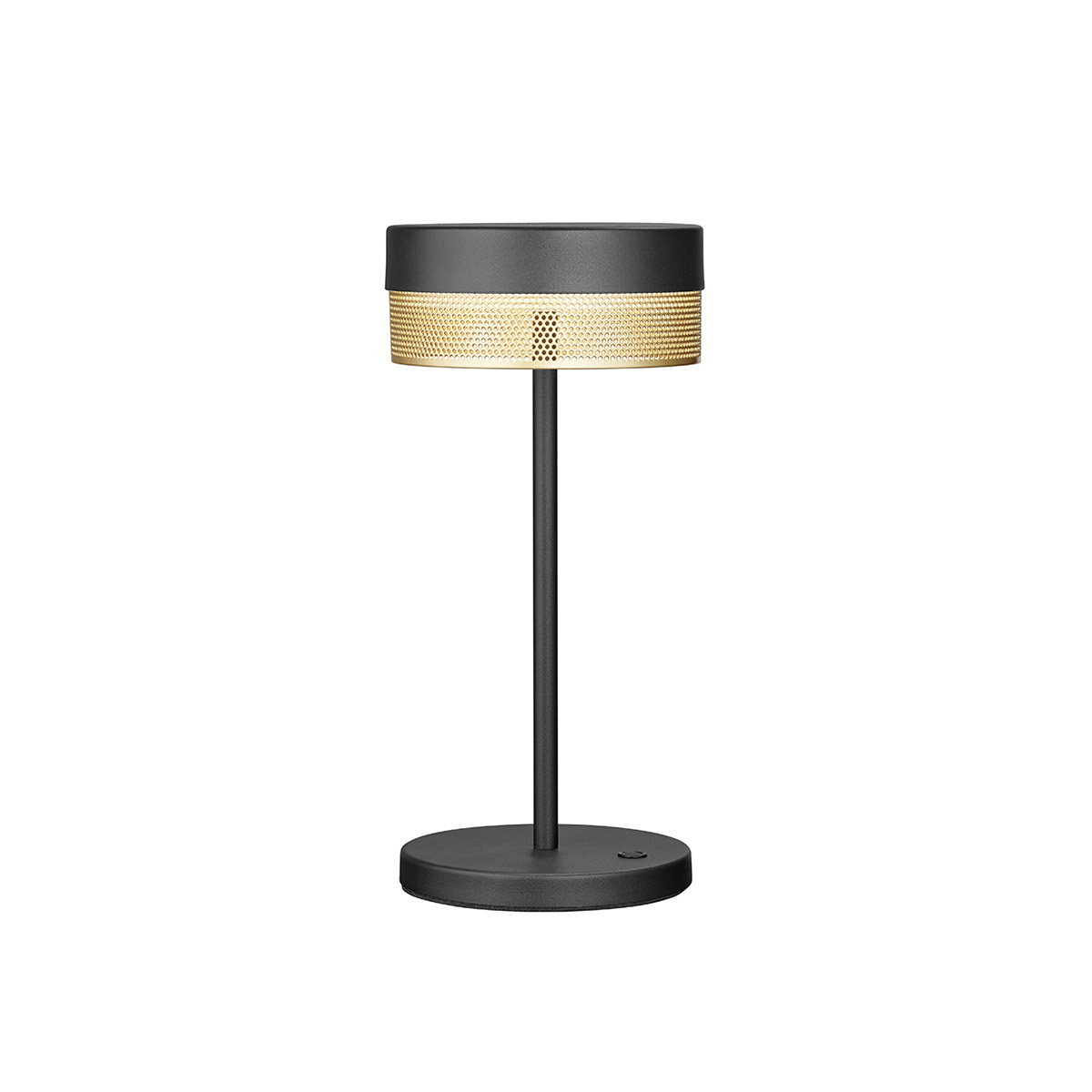 HELL Mesh 50430 LED Akkuleuchte, schwarz / Gold
