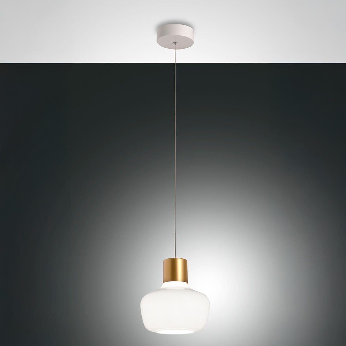 Fabas Luce Kino LED Pendelleuchte, 1-flg., weiß