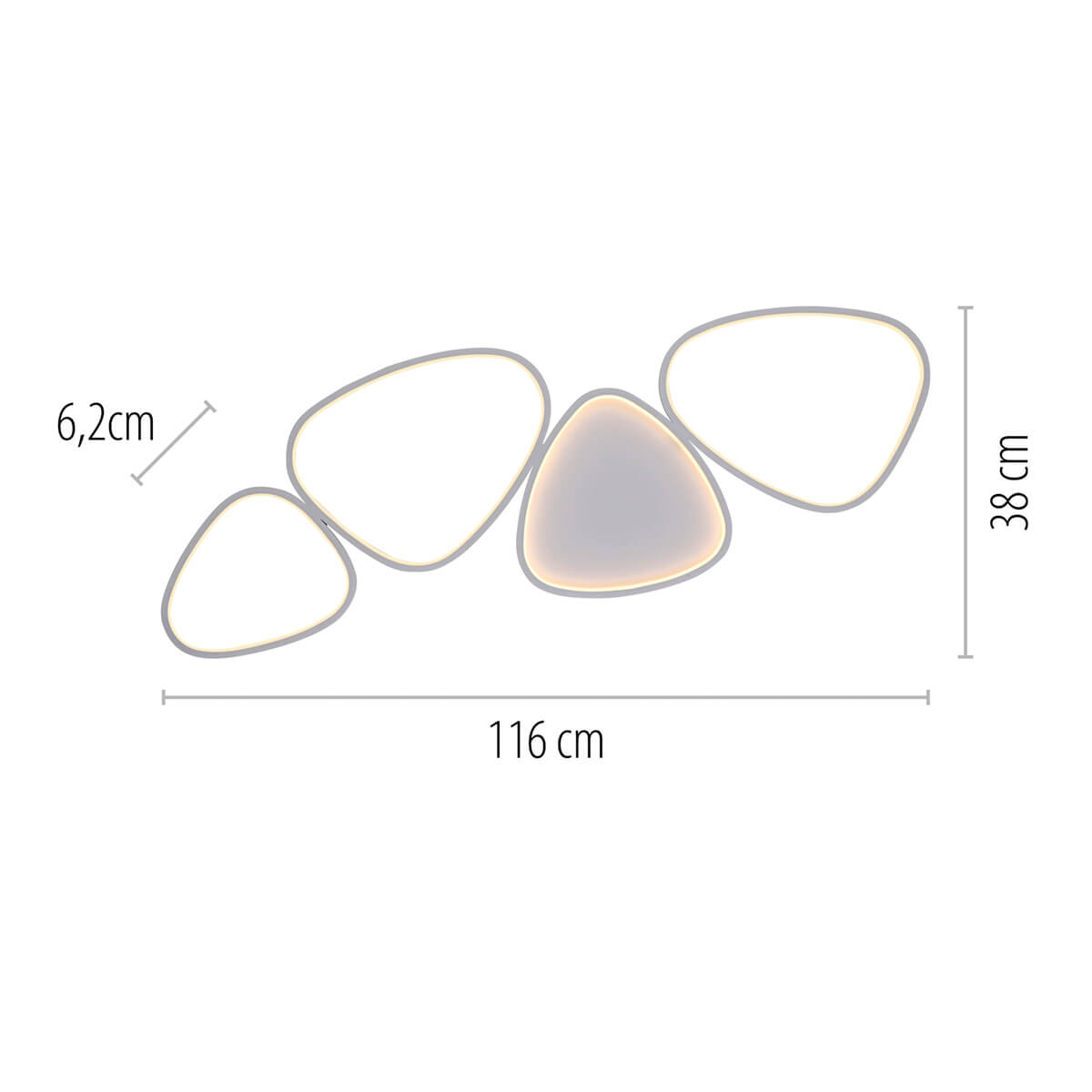 Pebbles 14039 LED Deckenleuchte