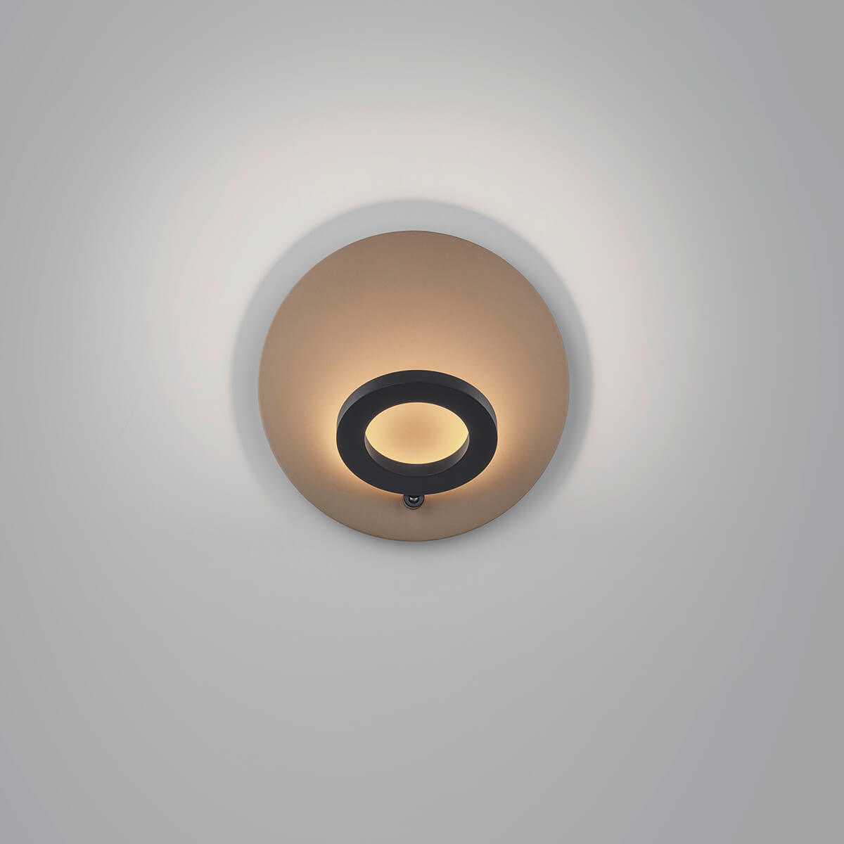 Knapstein Meggi LED Wandleuchte, Effekt Bronze / schwarz