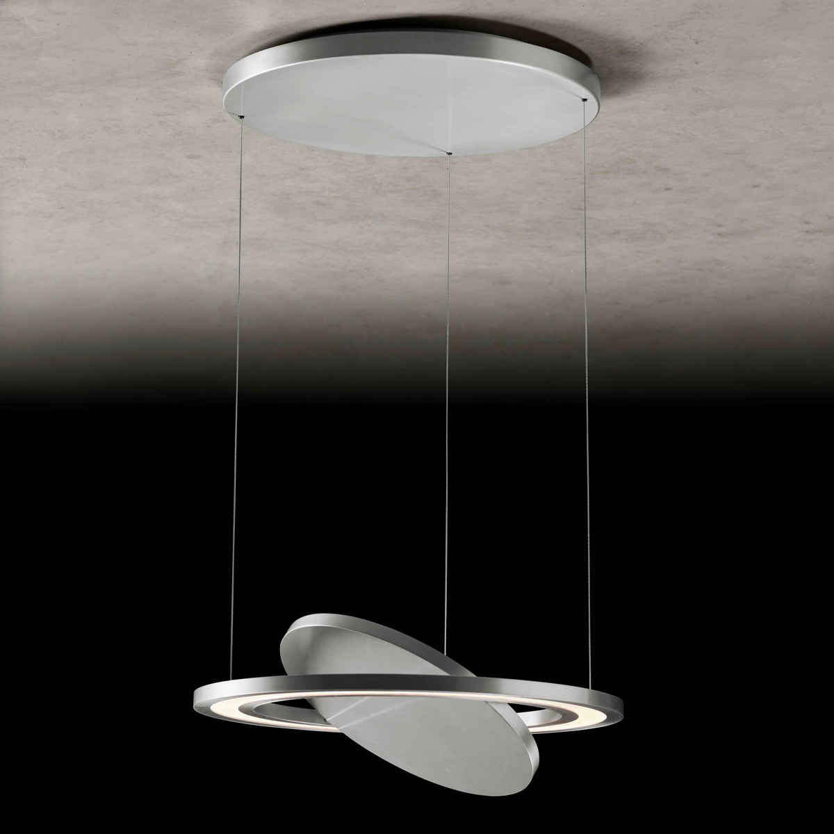 Holtkötter Supernova PW LED Pendelleuchte, Aluminium matt