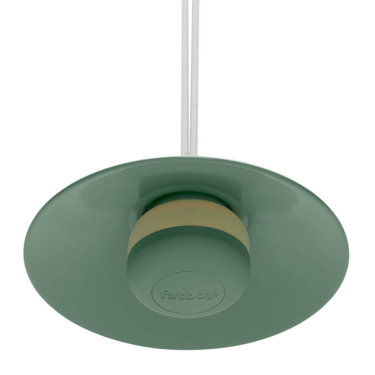 Fatboy Chap-O LED Akku-Pendelleuchte, Sage glänzend (salbeigrün) (ausgeschaltet)