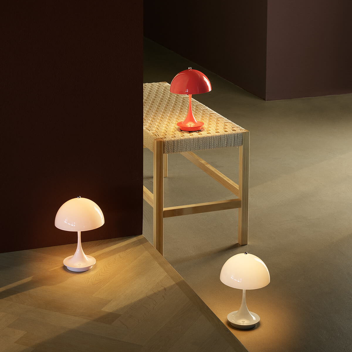 Louis Poulsen Panthella 160 Portable V3 LED Akkuleuchte, verschiedene Ausführungen – Design by Verner Panton