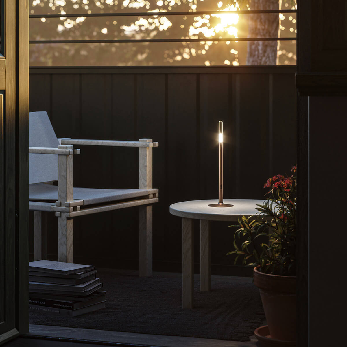 IP44.DE Glim LED Akkuleuchte, bright bronze (Bronze)