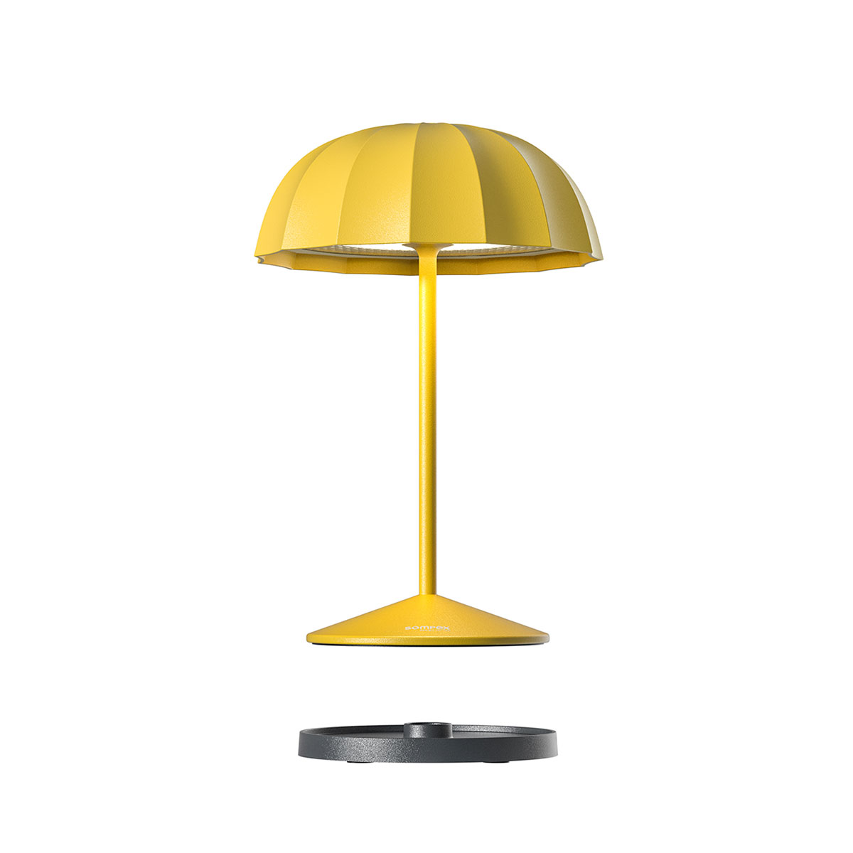Sompex Ombrellino LED Akkuleuchte, gelb, Ladestation (inbegriffen)