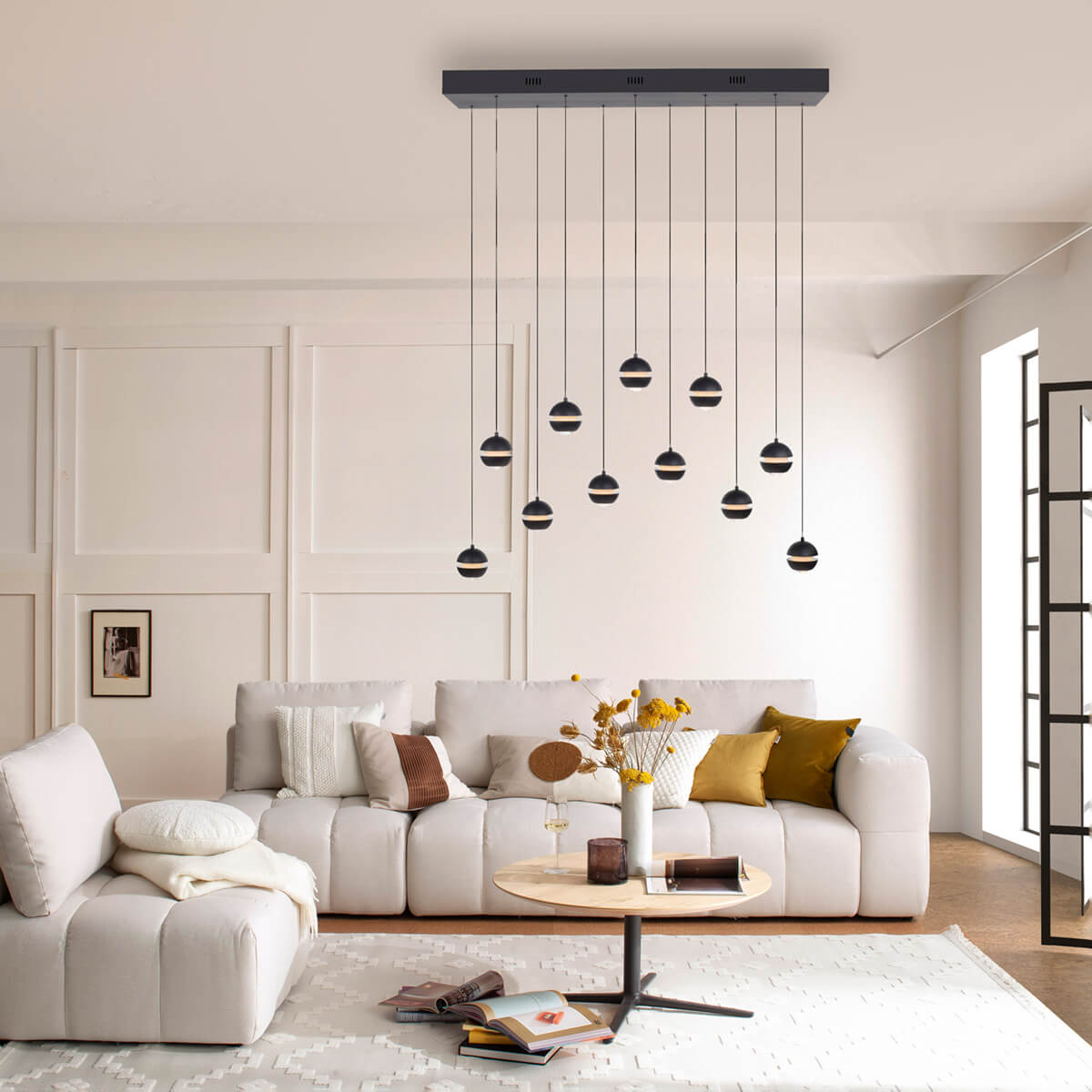 Lini LED Pendelleuchte, 11-flg.