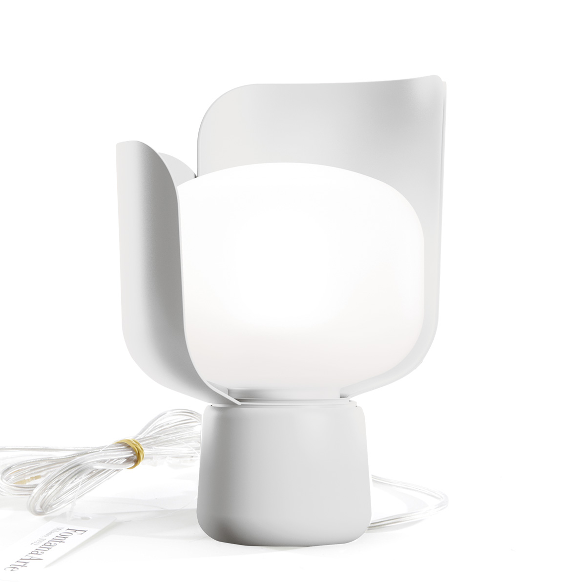 Fontana Arte Blom Tischleuchte, weiß