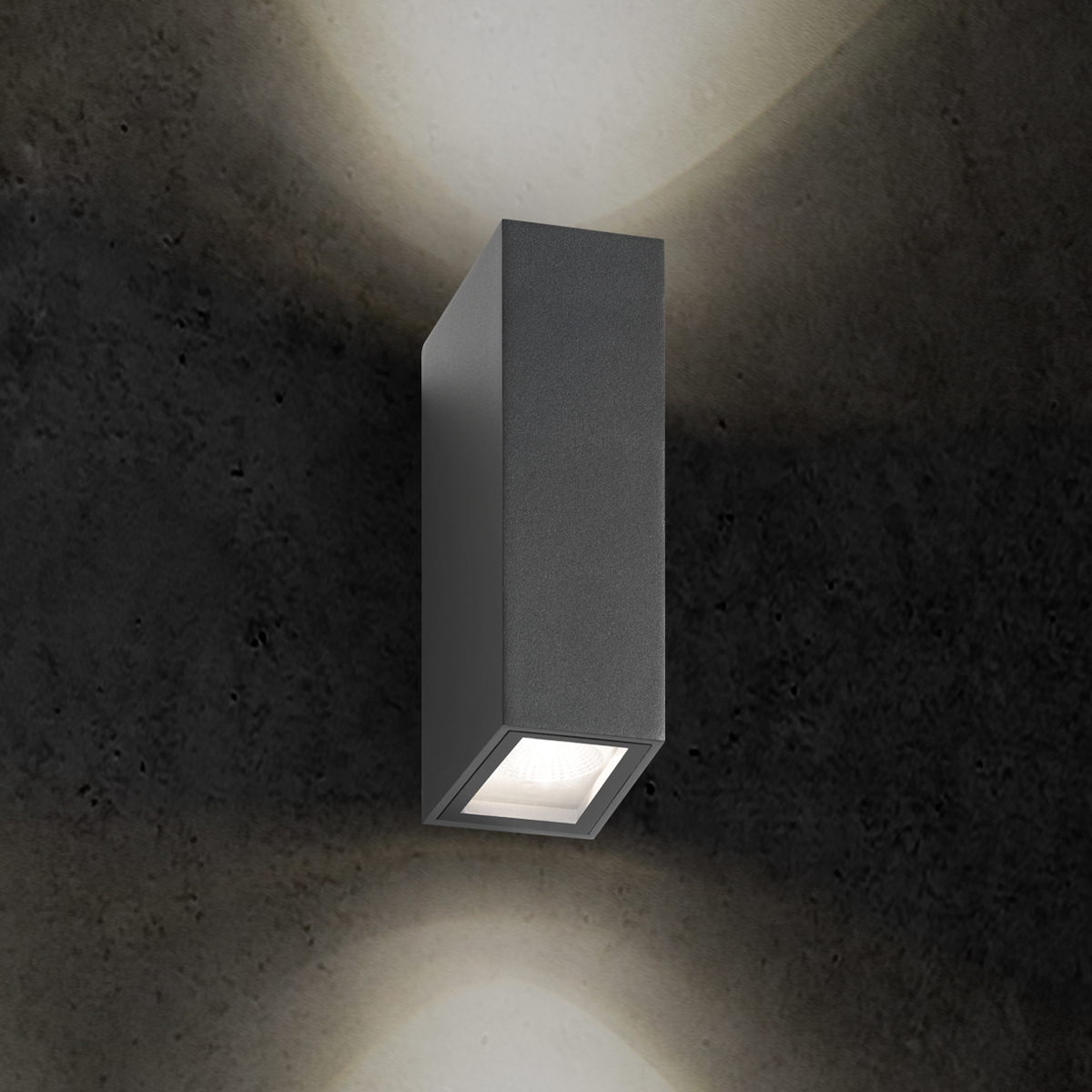 5023 - LED-Wandleuchte LB22 graphit 2x7,5W 2x600lm 3000K IP65, 5023 - Aktionsartikel - Bild 3