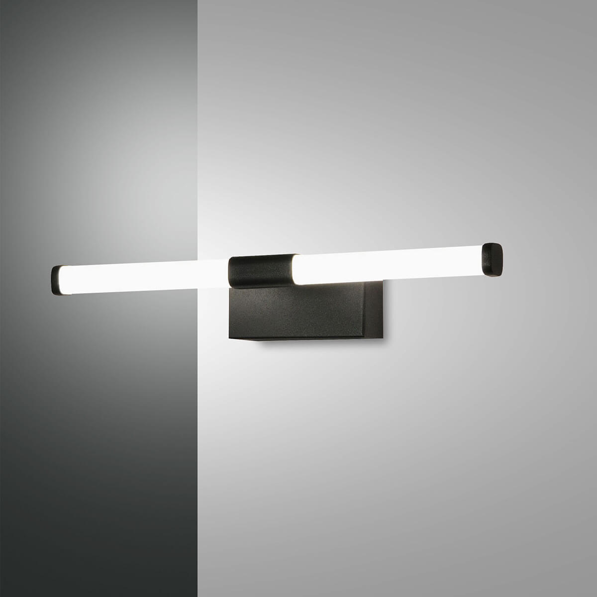 Fabas Luce Ago LED Wand- / Spiegelleuchte, Länge: 33,5 cm, schwarz