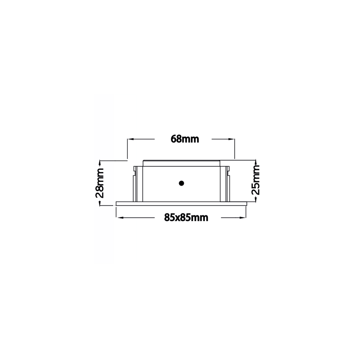MOBiDIM COB Slim Q 8,5 W LED Einbaustrahler, Dim-to-Warm