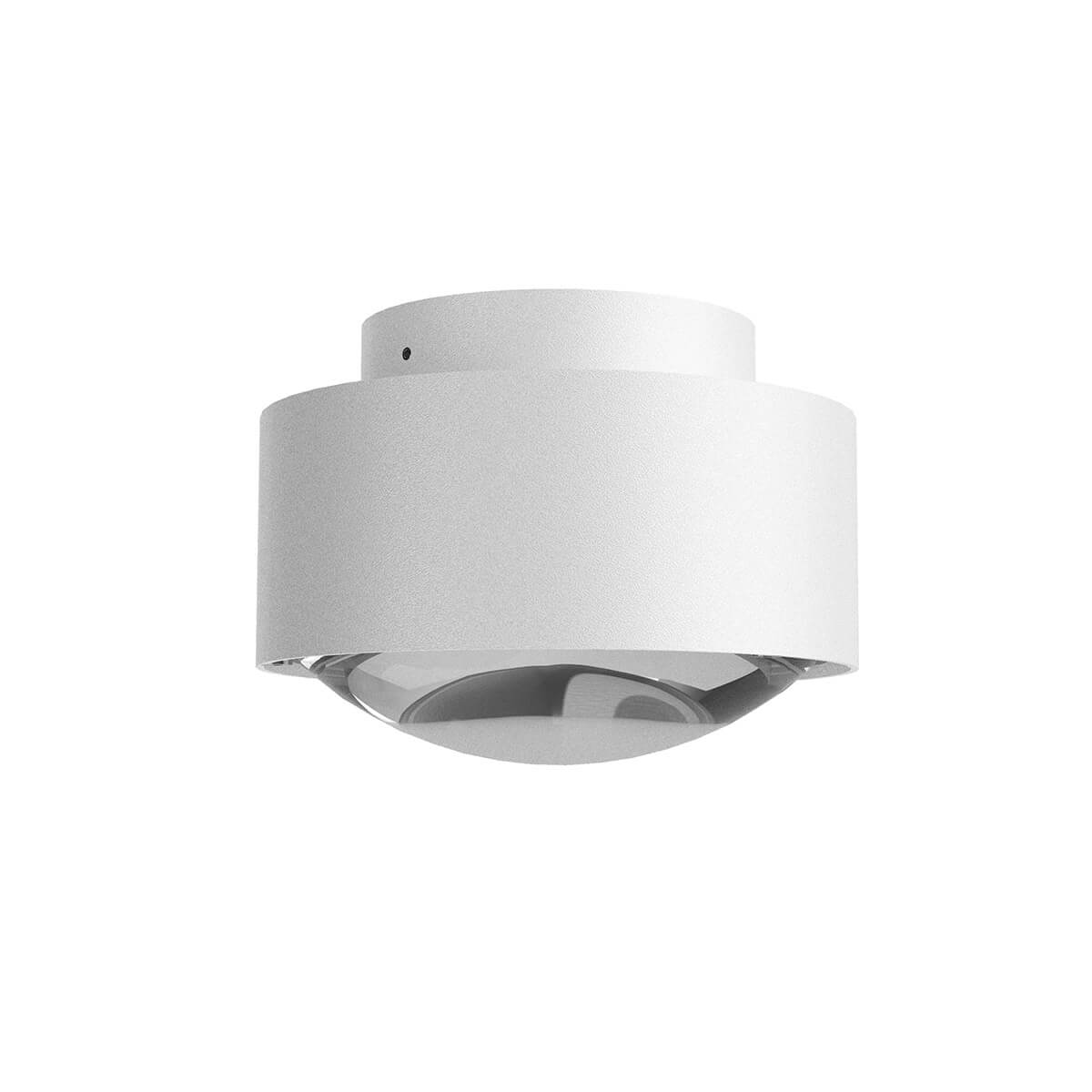 Top Light Puk Maxx Plus Outdoor LED Deckenleuchte, Gehäuse, weiß matt feinstrukturiert, mit Linse klar (nicht inbegriffen)