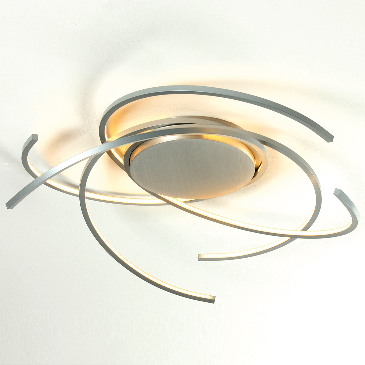 Escale Space Deckenleuchte, Länge: 55 cm, Aluminium geschliffen
