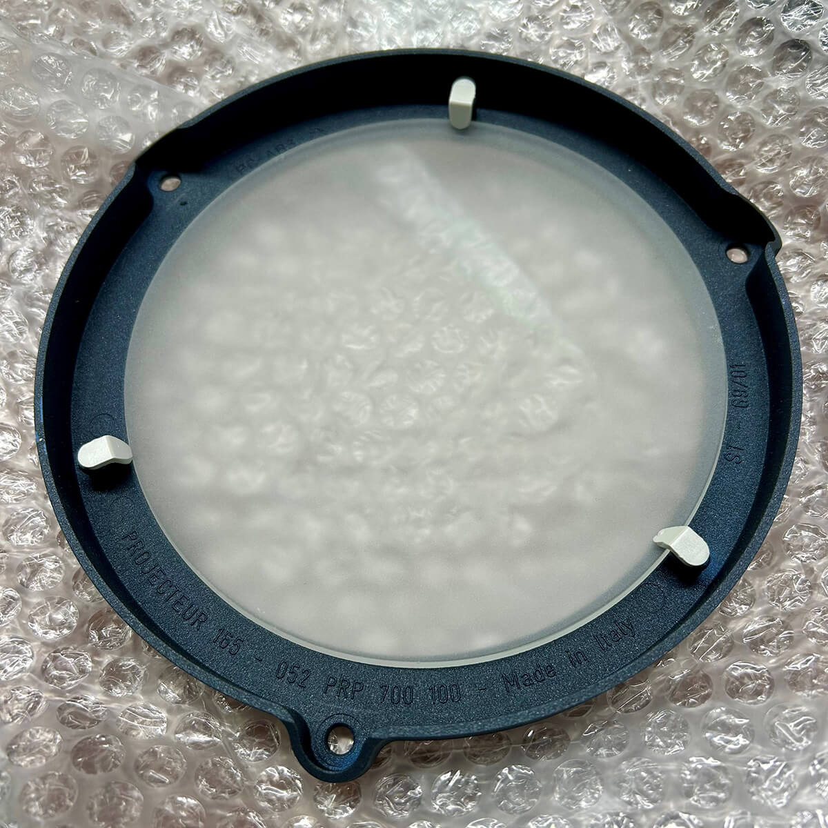 Nemo Projecteur 165 Sospensione, Rückläufer, nachtblau, Ring mit Diffusorglas