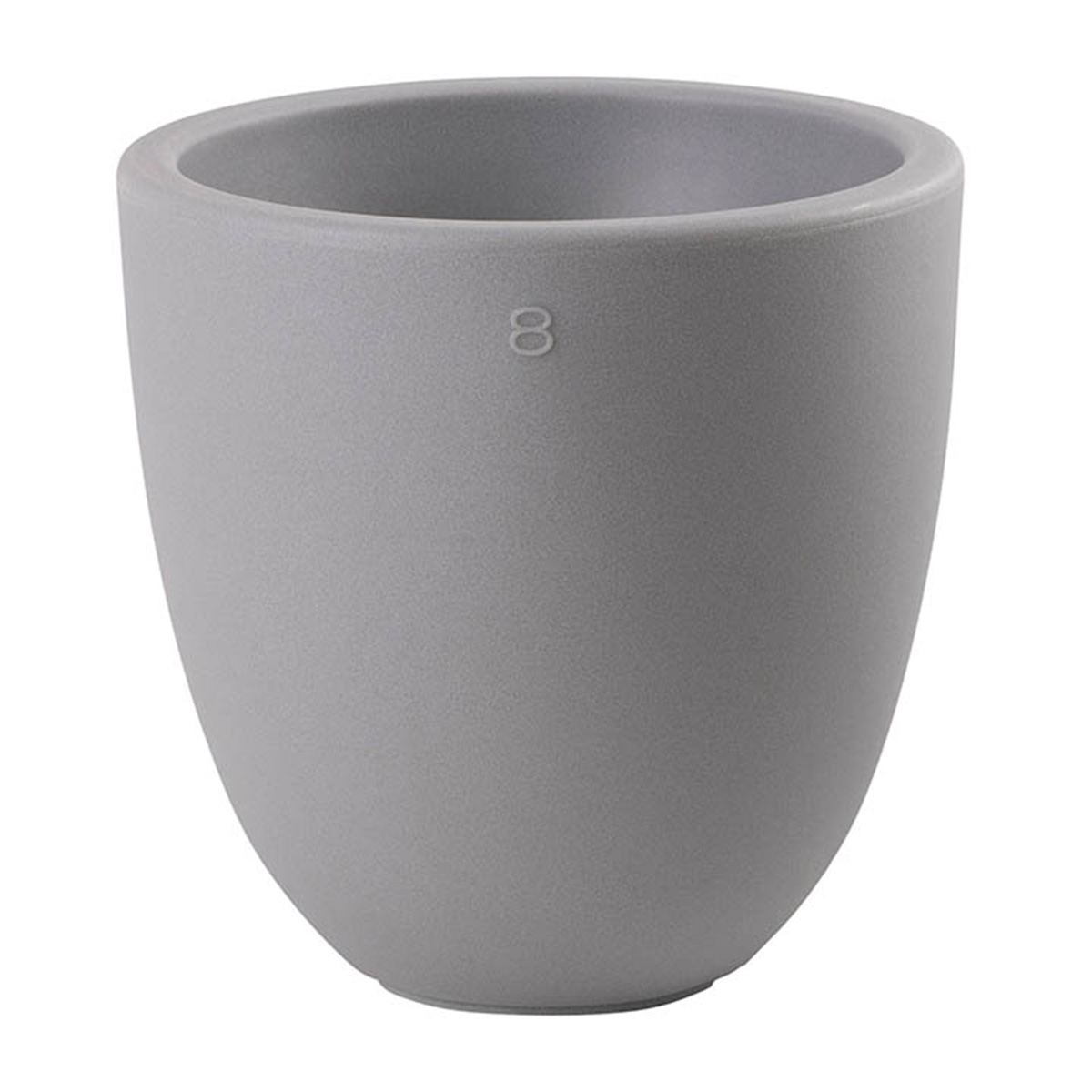 8 seasons design Shining Curvy Pot S Dekoleuchte, grau (ausgeschaltet)