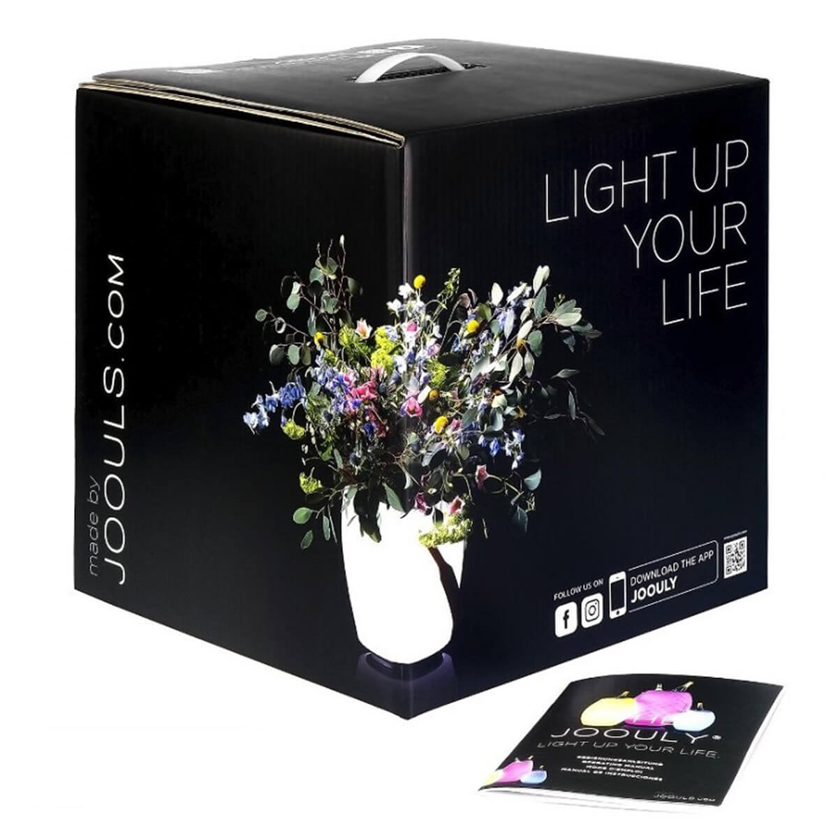 Joouls The Joouly Bowl M LED Akkuleuchte, Bluetooth Lautsprecher & Weinkühler, weiß, Verpackung