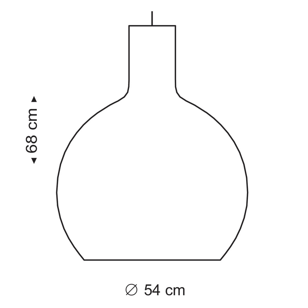 Secto Design Octo 4240 Pendelleuchte, Maßzeichnung