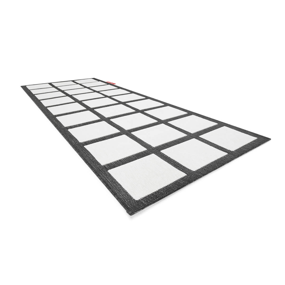 Fatboy Carpretty Catwalk Outdoor Teppich, Checky schwarz-weiß