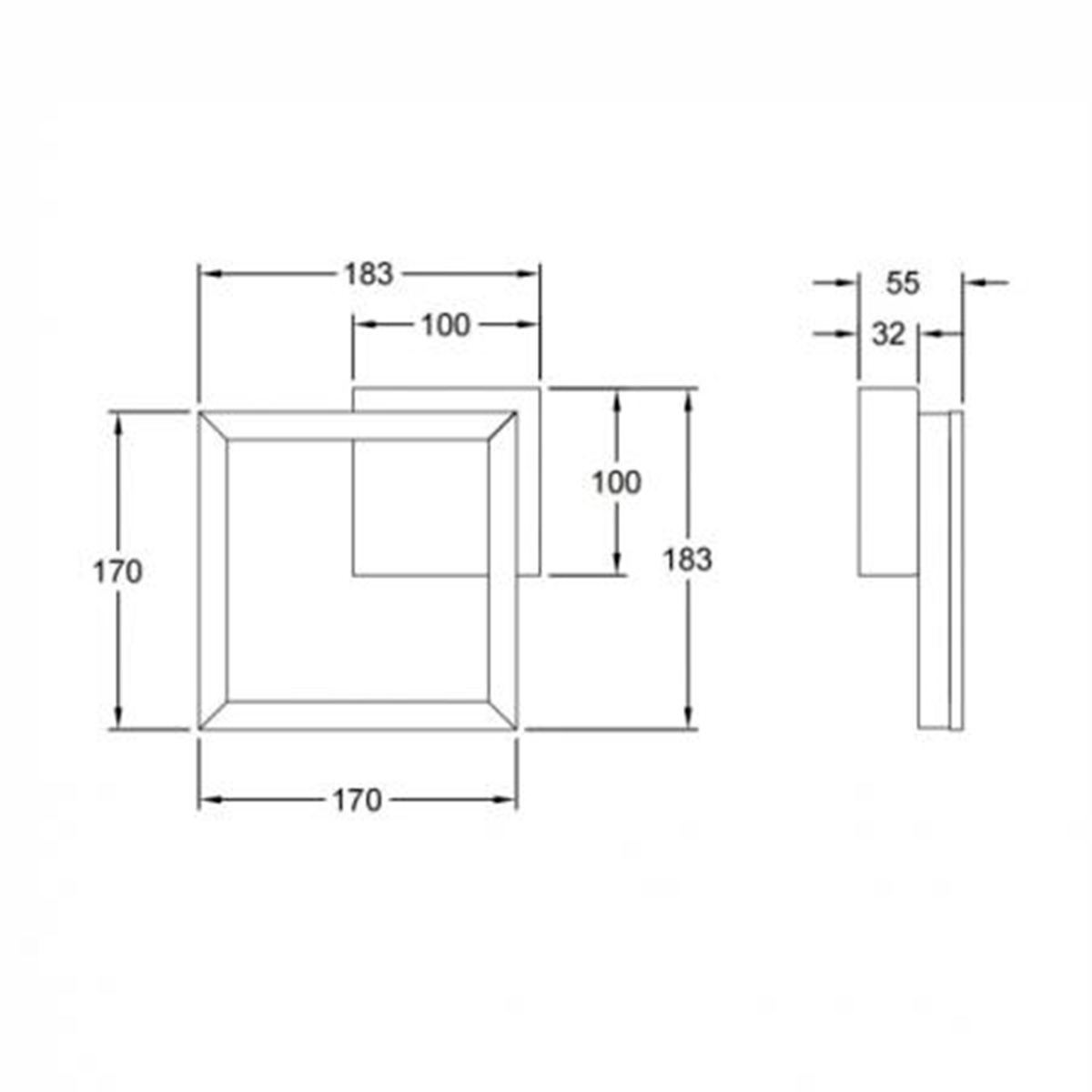 Fabas Luce Bard 3394-24 LED Wand- / Deckenleuchte