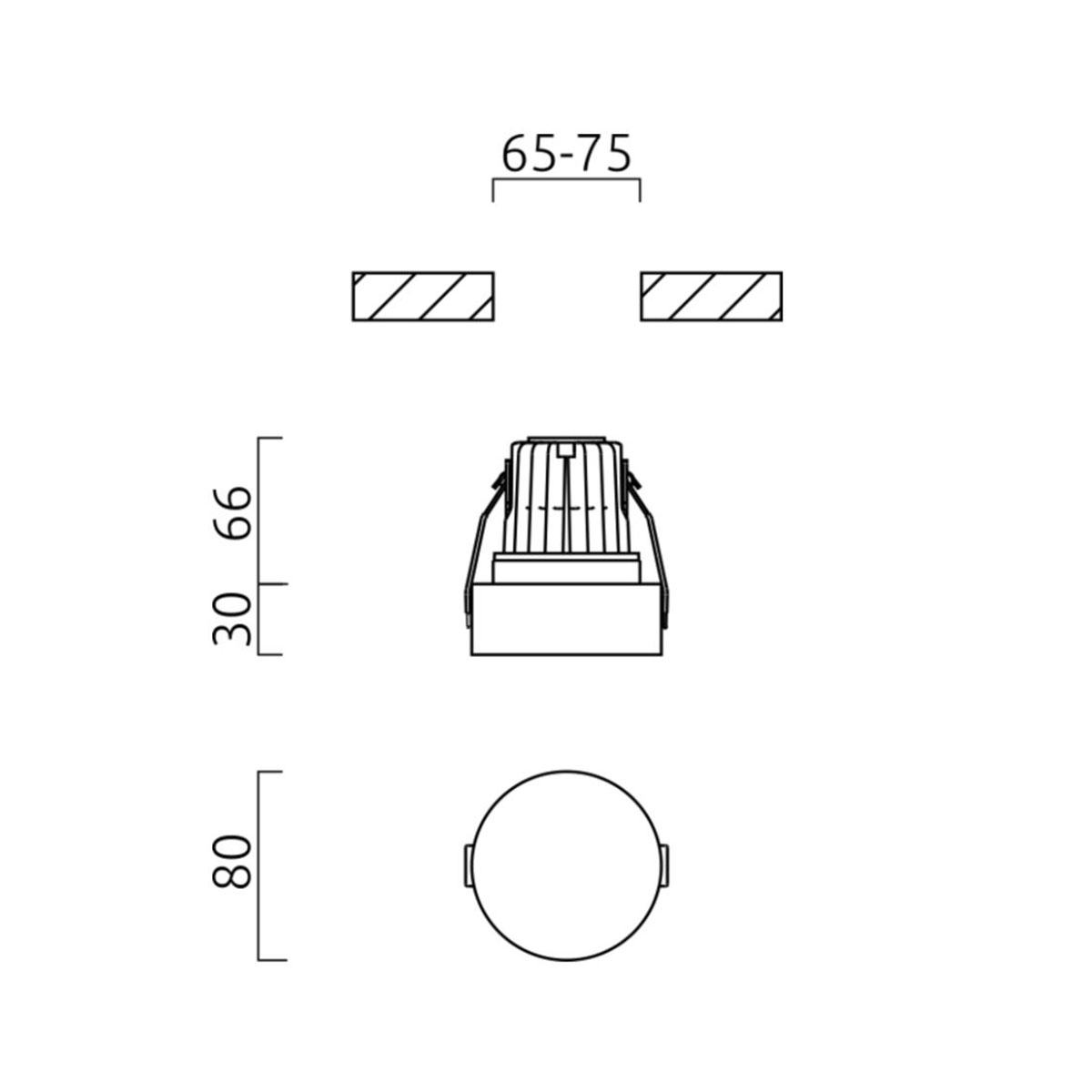 Ska LED Deckeneinbauleuchte