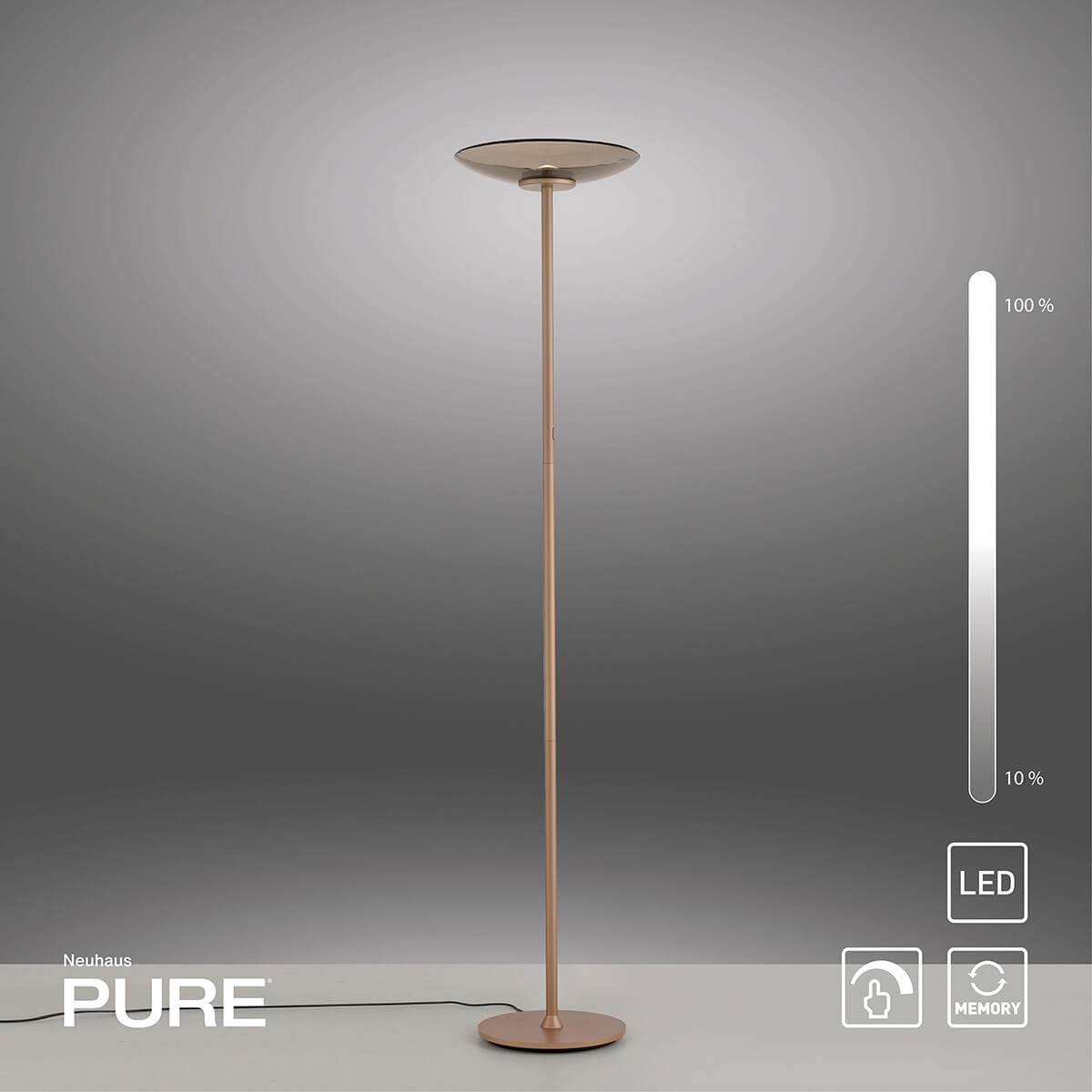 Neuhaus PURE Moon LED Stehleuchte, Bronze