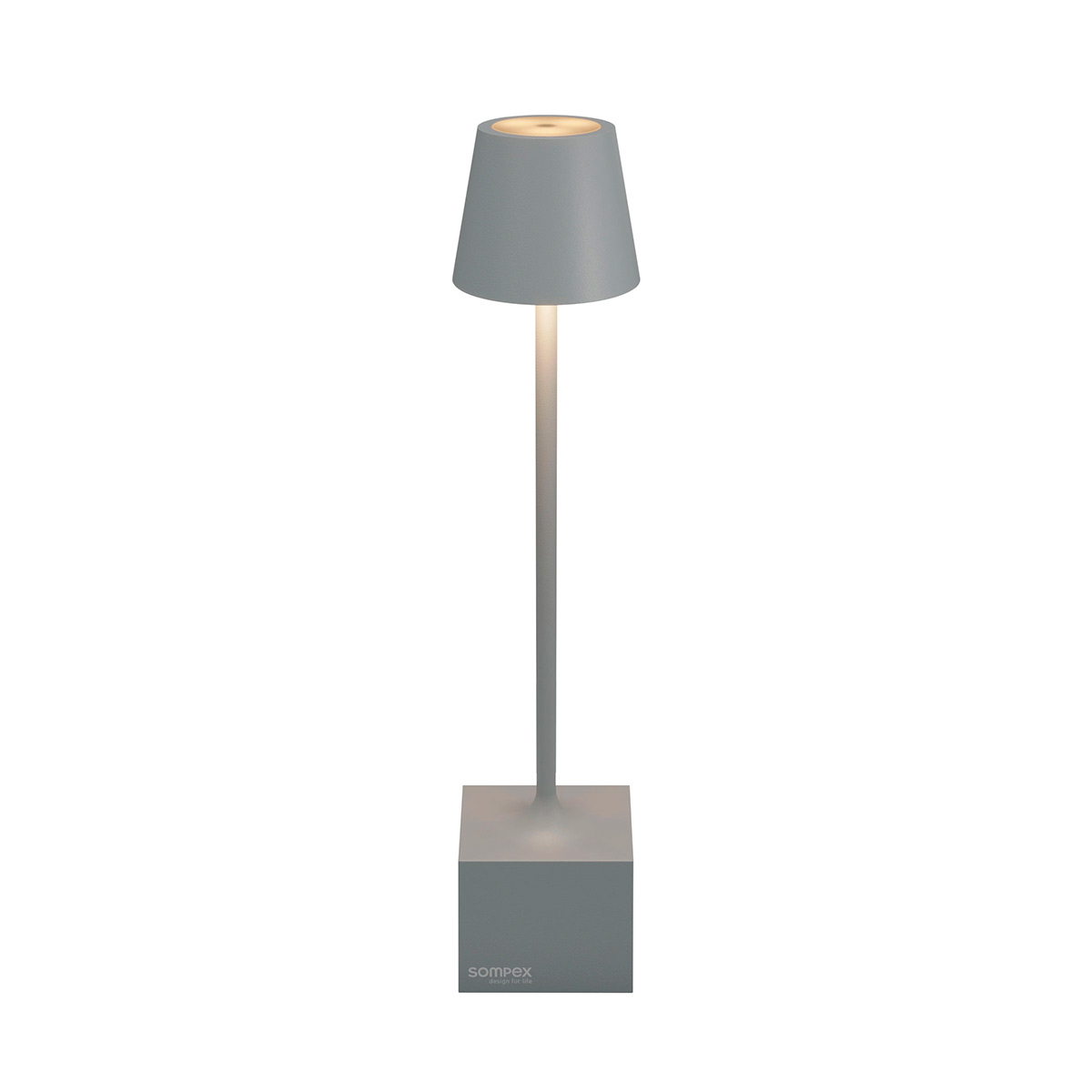 Sompex Dave LED Akkuleuchte, grau
