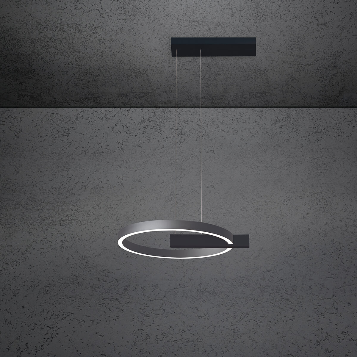 schwarz / anthrazit eloxal