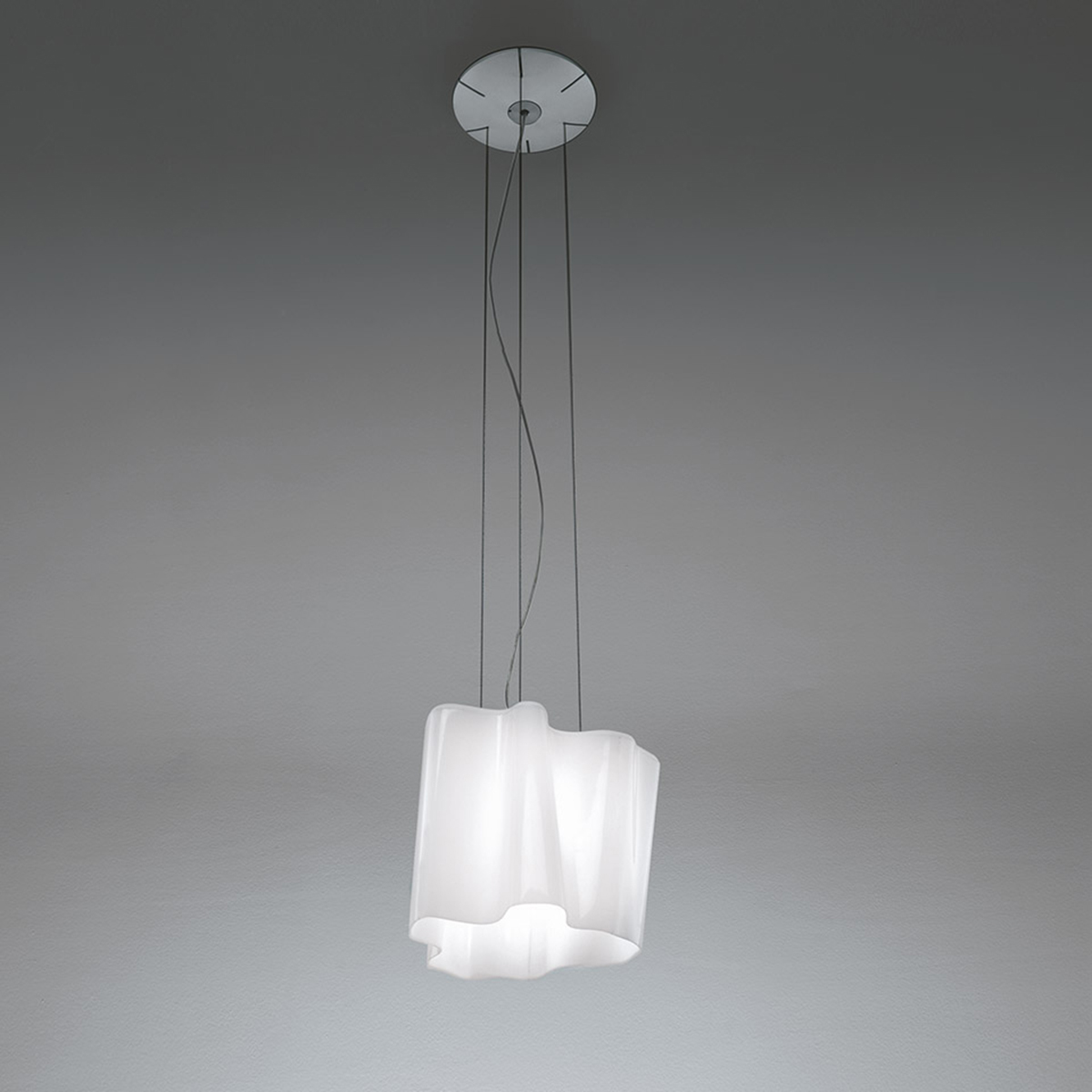 Artemide Design Logico Sospensione, Glas: milchig weiß