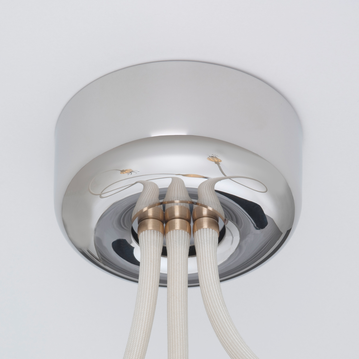 Serien.lighting Poppy Wall / Ceiling 3 Wand- / Deckenleuchte, Schirme: Keramik, Arme: beige